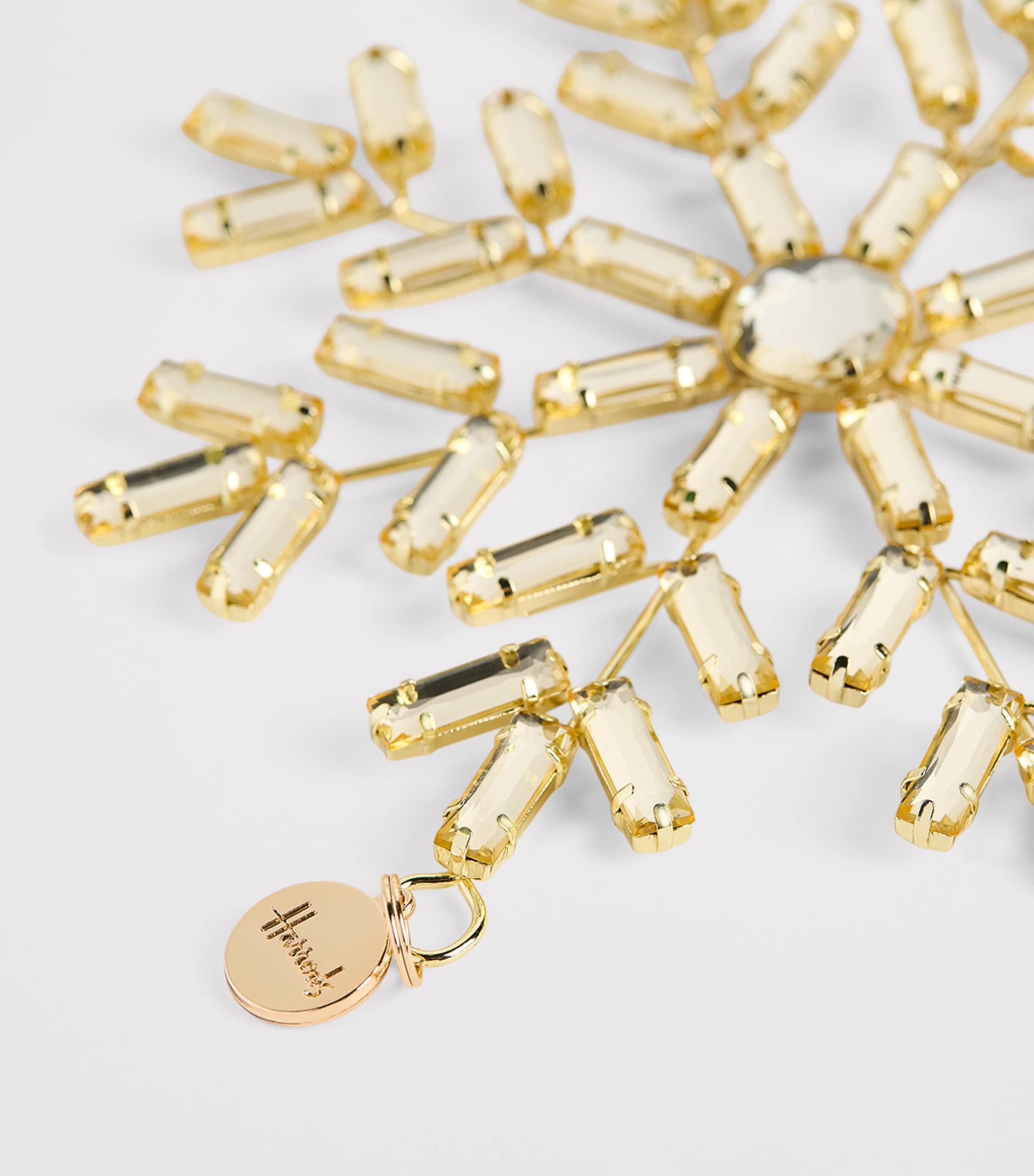 Embellished Snowflake Tree Decoration METALLIC Image 2