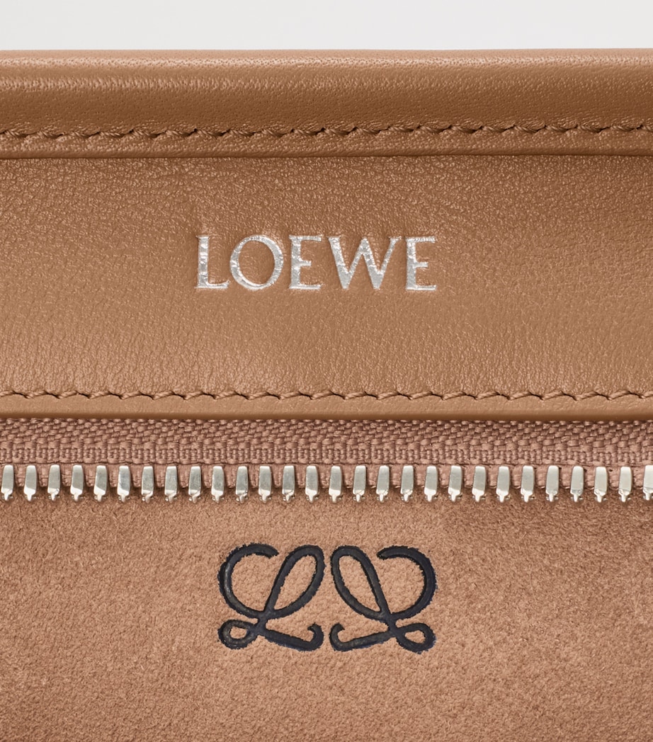 LOEWE Small Leather Amazona 180 Top-Handle Bag Mocha Image 11