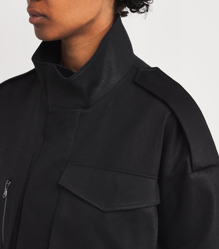 Shimmer Meryl Parka BLACK Image 6