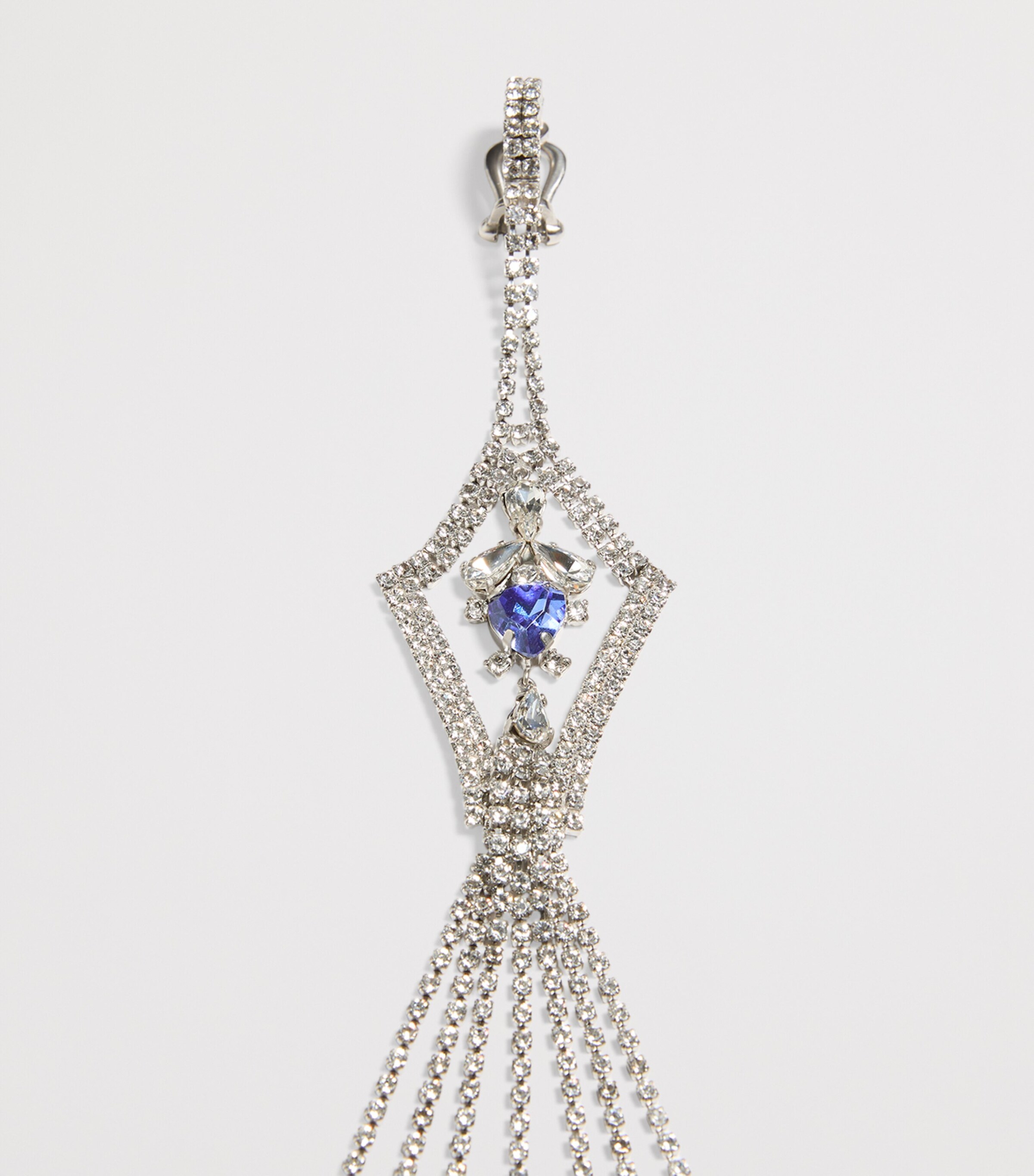 Valentino Garavani Metal and Crystal Rêve Radieux Clip-On Earrings Image 5