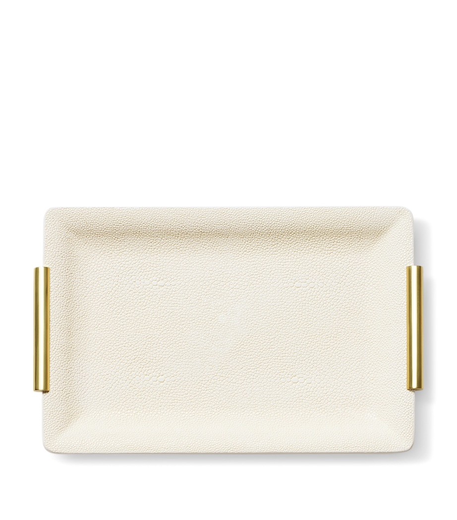 Small Shagreen Vanity Tray CREAM Image 1