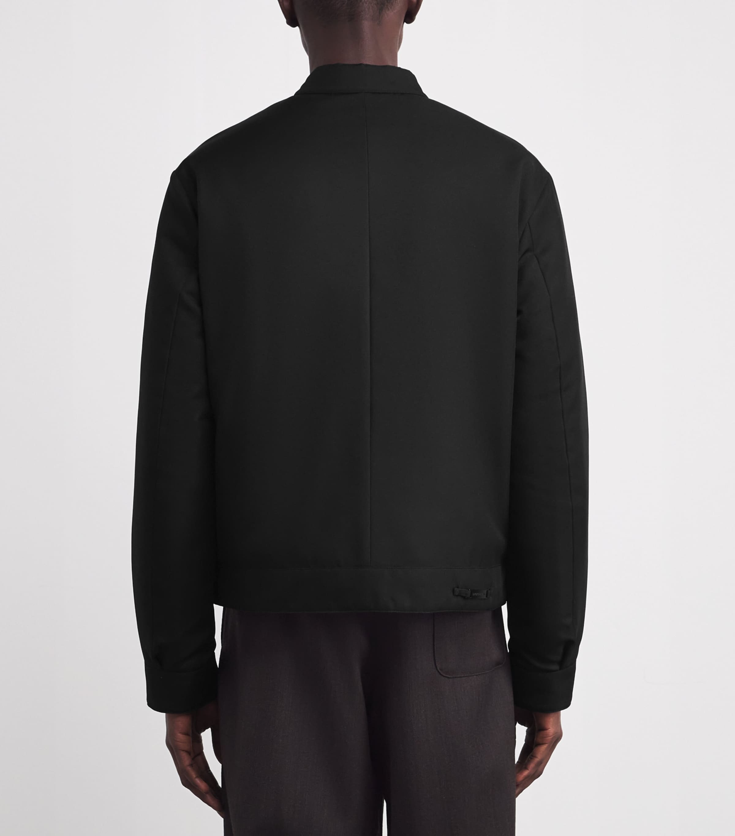 ジャケット・アウター EMPORIO ARMANI 25SS BLOUSON JACKET Emporio Armani Black Technical Fabric Blouson Jacket