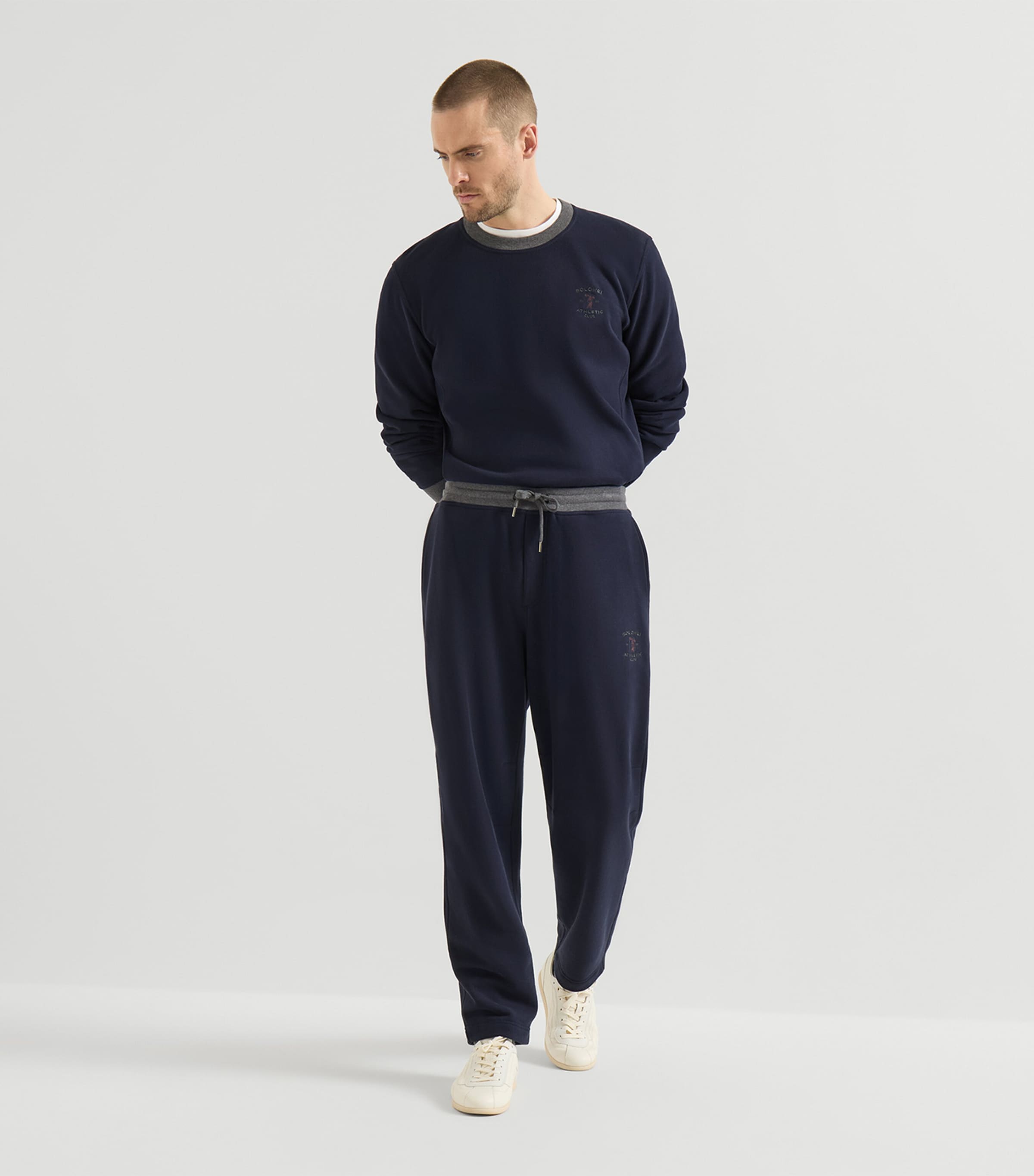 Brunello Cucinelli Mens Cotton Embroidered Sweatshirt Image 5