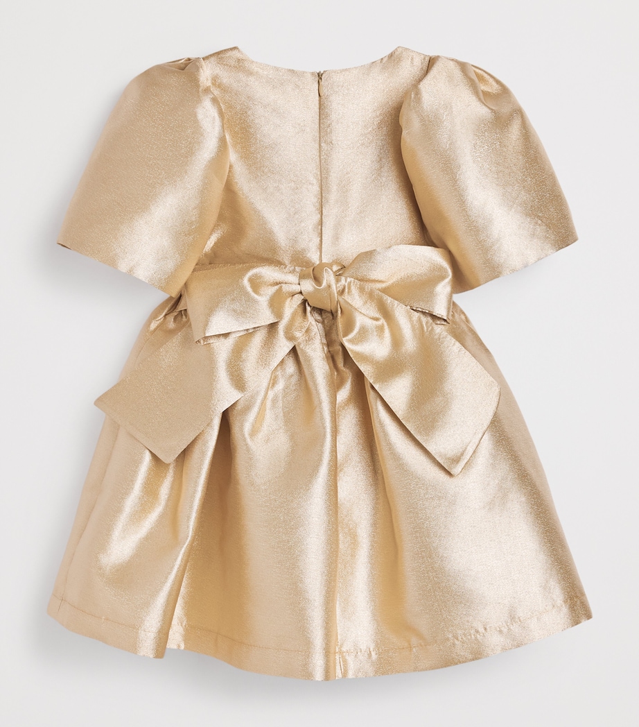 Metallic Floral-Embellished Dress (3-12 Years) GOLD Image 2