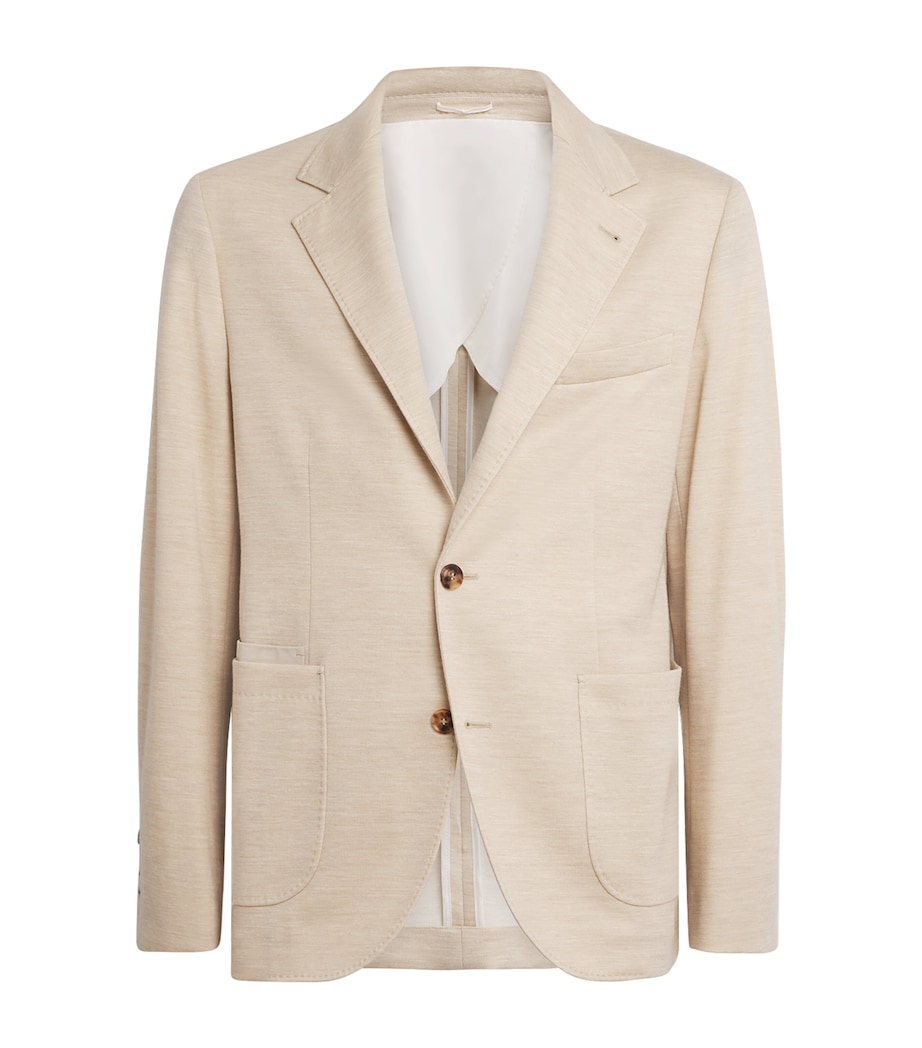 Virgin Wool-Silk-Linen Blazer 2/23 SAND Image 1
