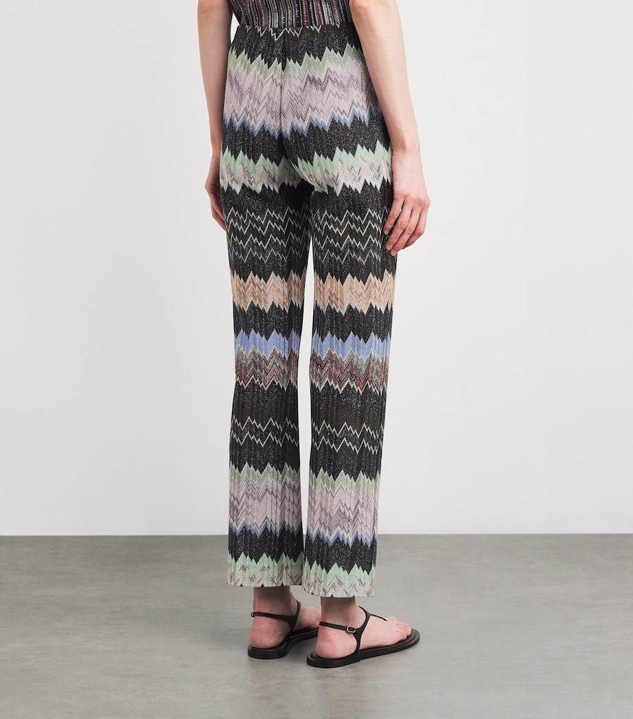 Snake Flared Trousers SM9YN MULTI W BLACK Image 4