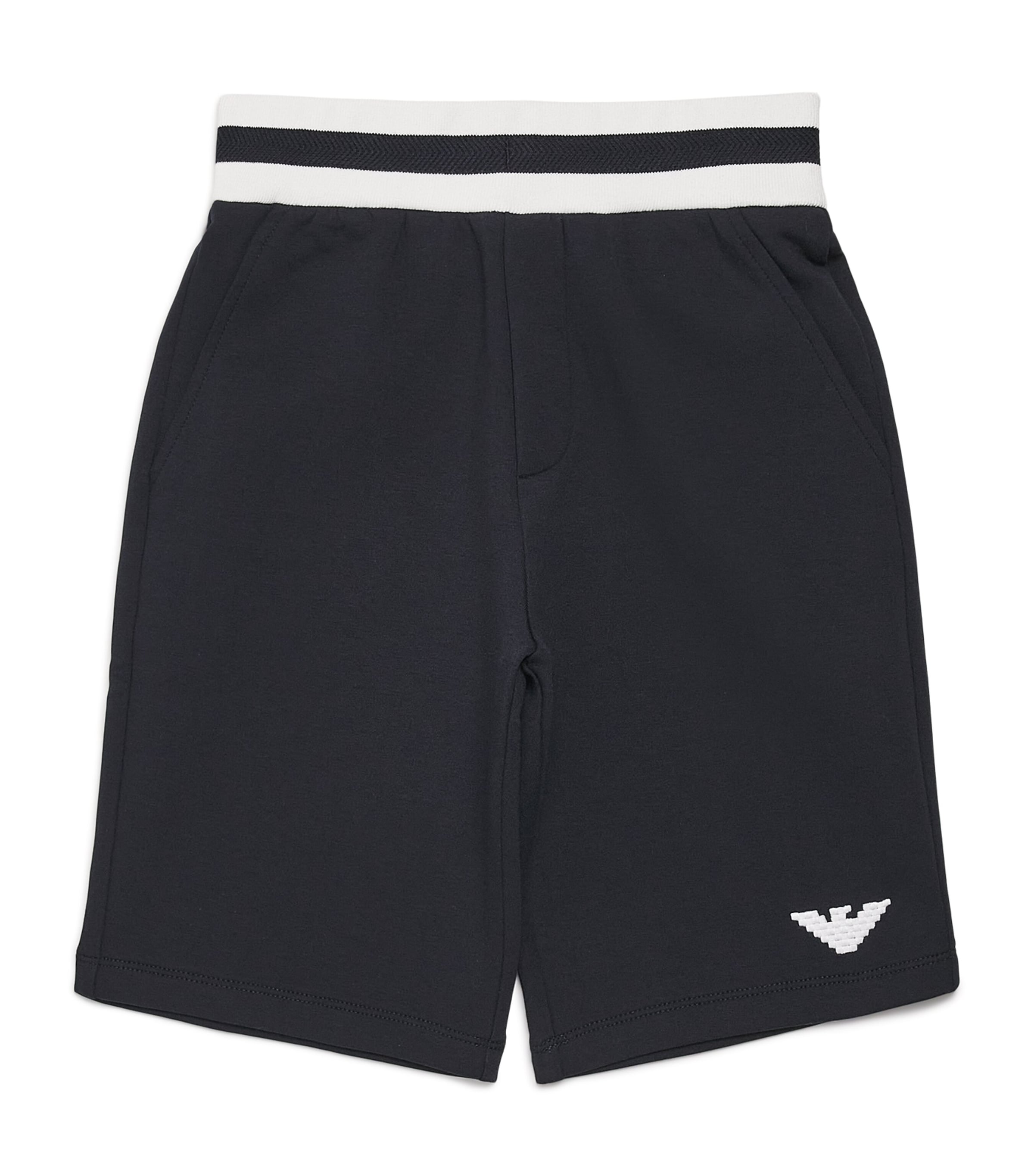 Cotton-Blend Sweatshorts (4-16 Years) ICONICO 0920 BLU NAV Image 1
