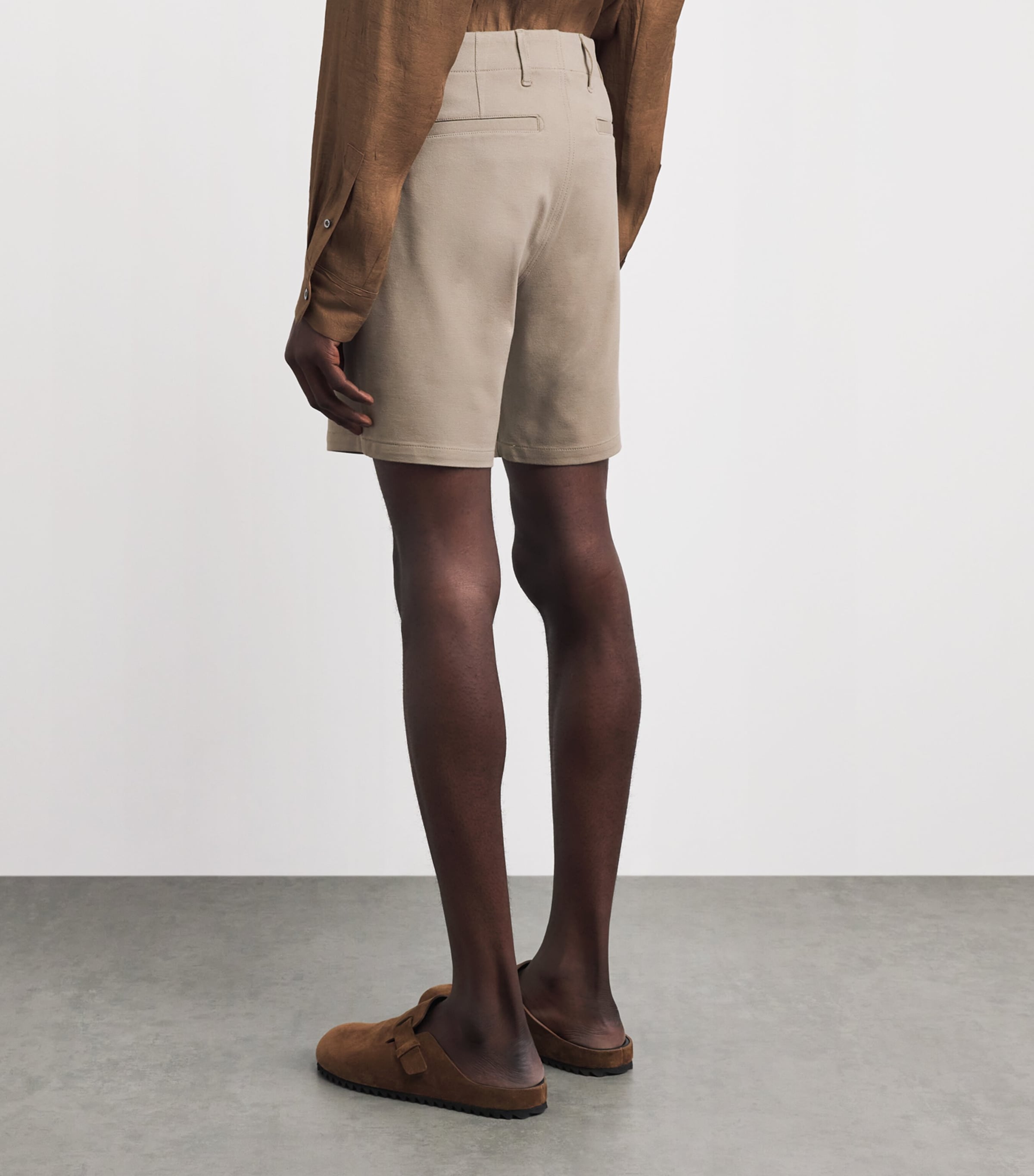 PAIGE Mens Rickson Shorts Warm Birch Image 5