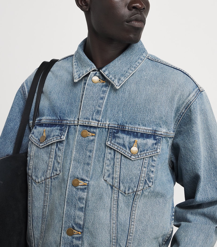 Denim Trucker Jacket LIGHT INDIGO Image 6