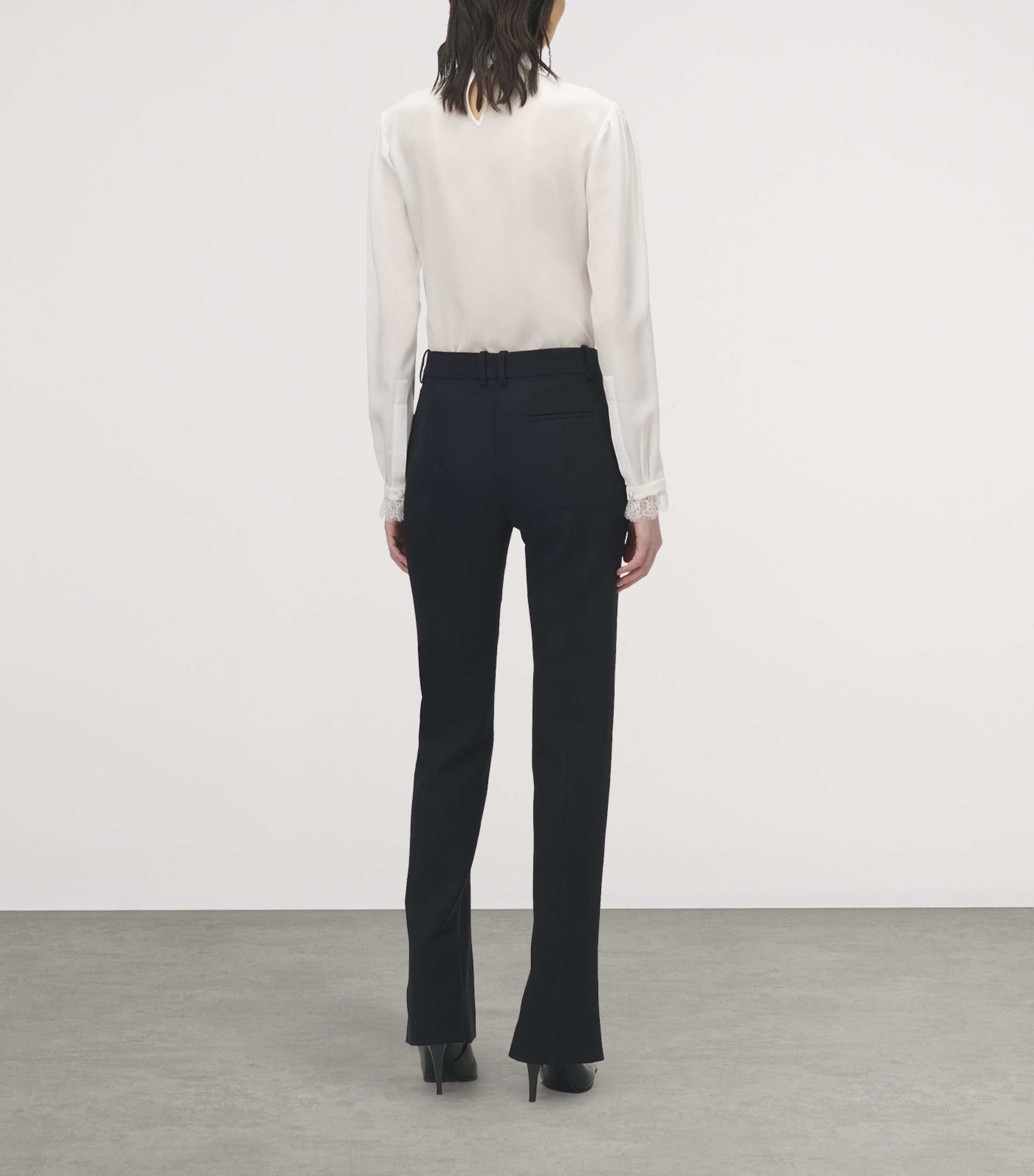 Silk Lace-Detail Shirt 9007 Image 4