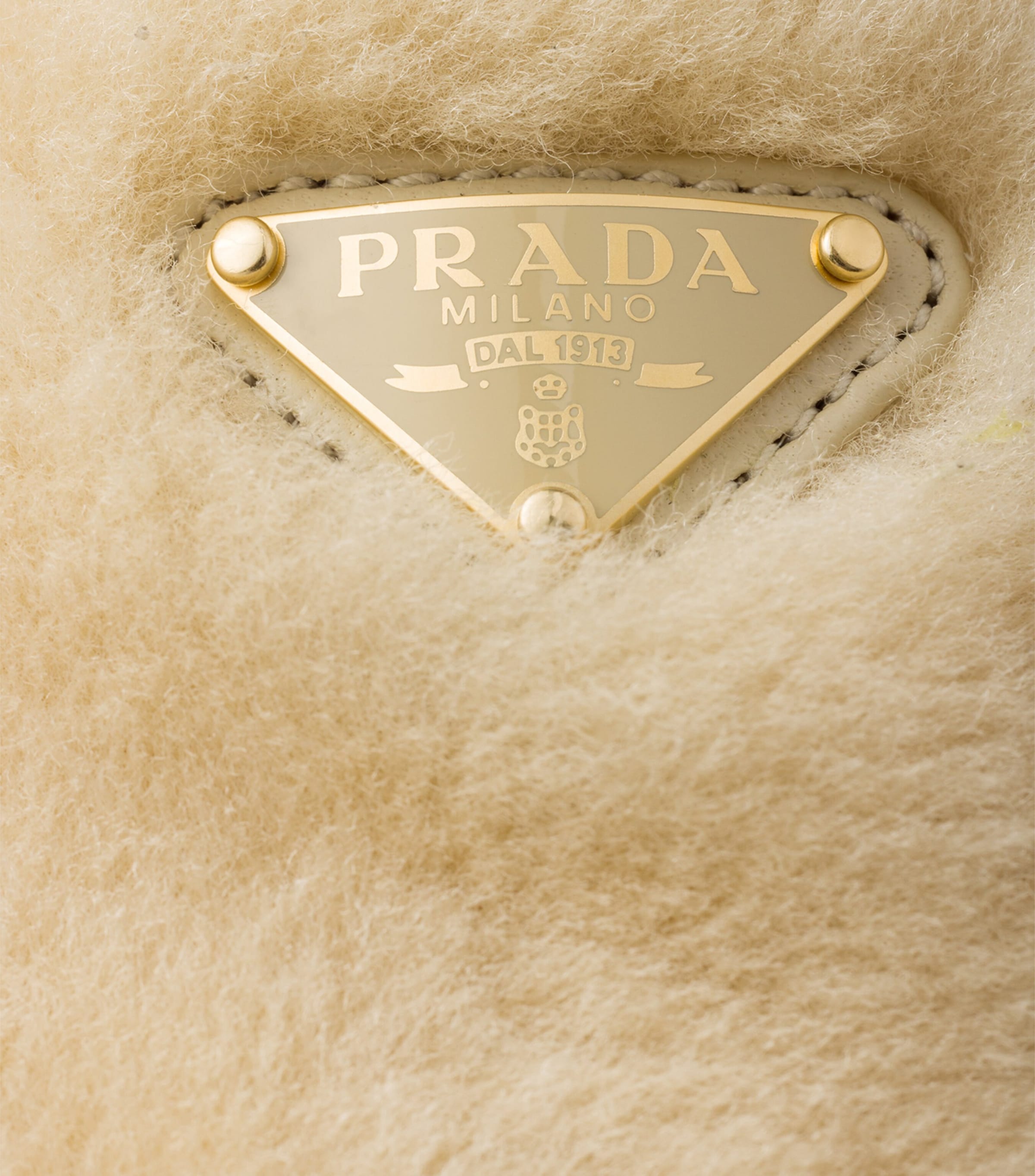 Shearling Triangle Mules F0485 Image 5