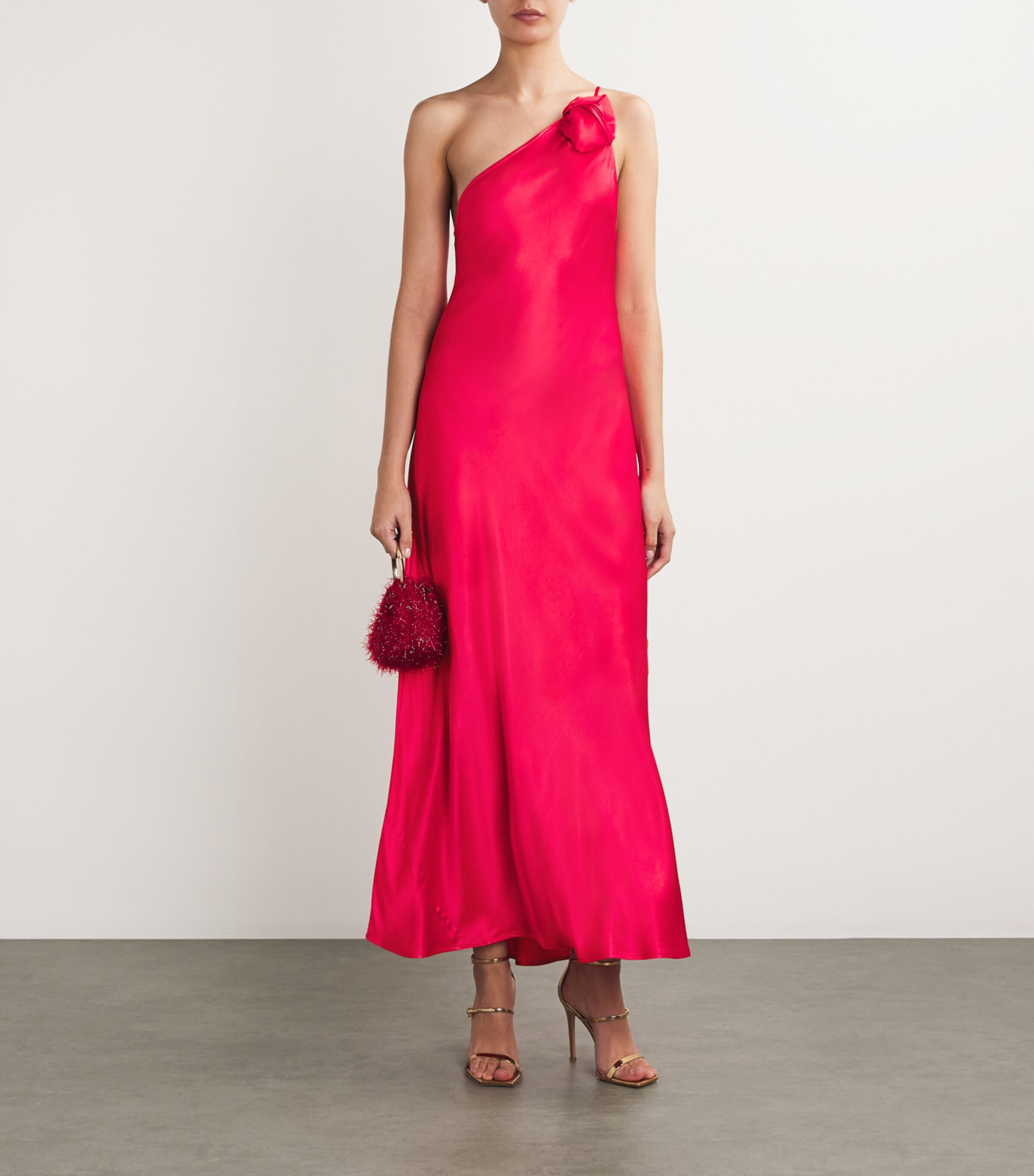 open lace back dress Simple Red Off Shoulder Tea Length Prom Dress, Red Evening Dress – shopluu