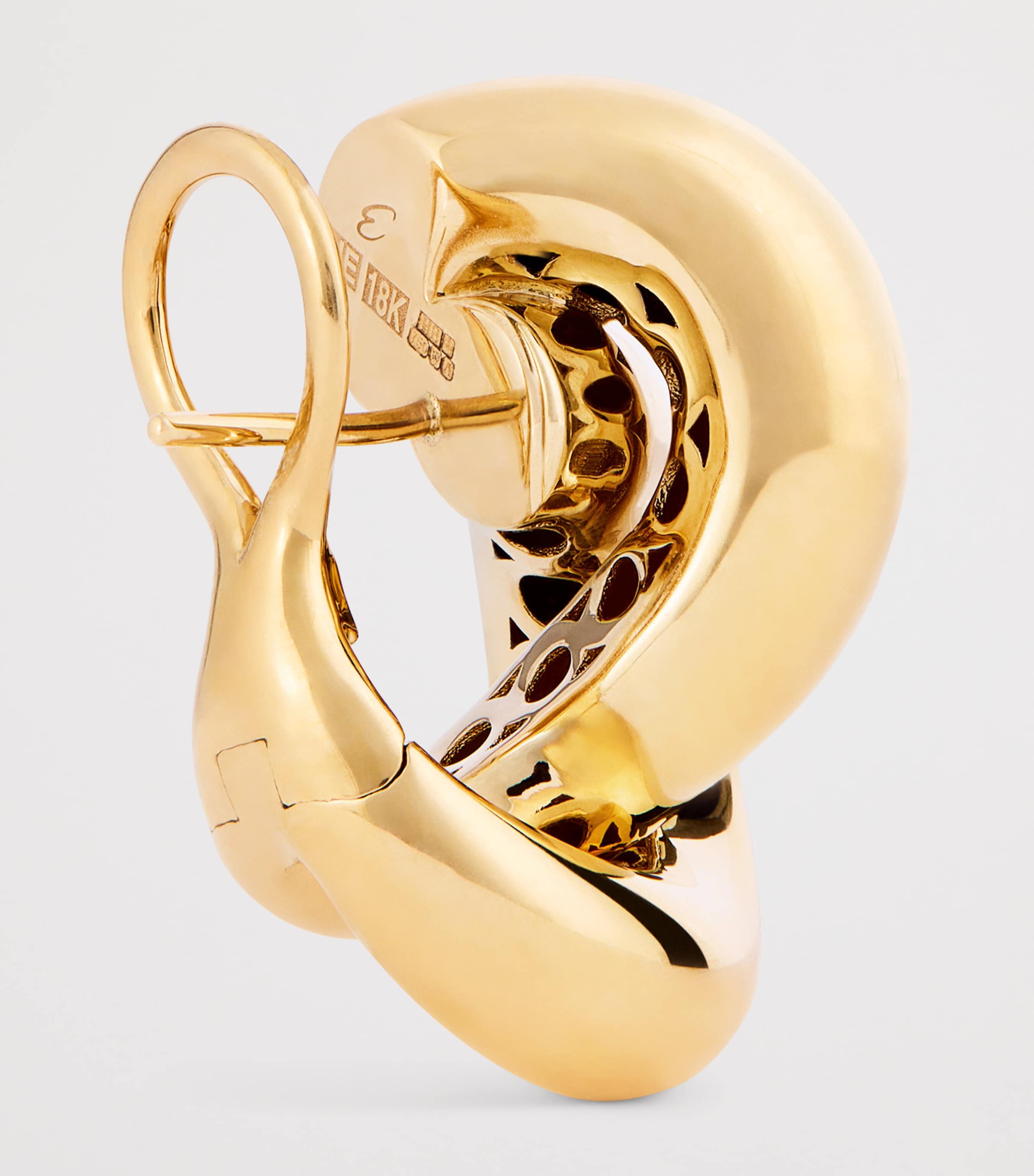 Large Yellow Gold Legacy Knot Earrings YELLOW GOLD Image 4