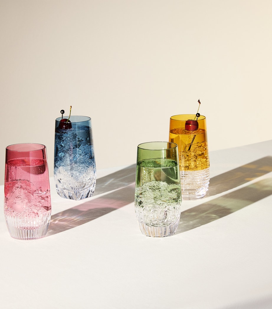 Set of 4 Crystal Mixology Highball Glasses (430ml) MULTI Image 2