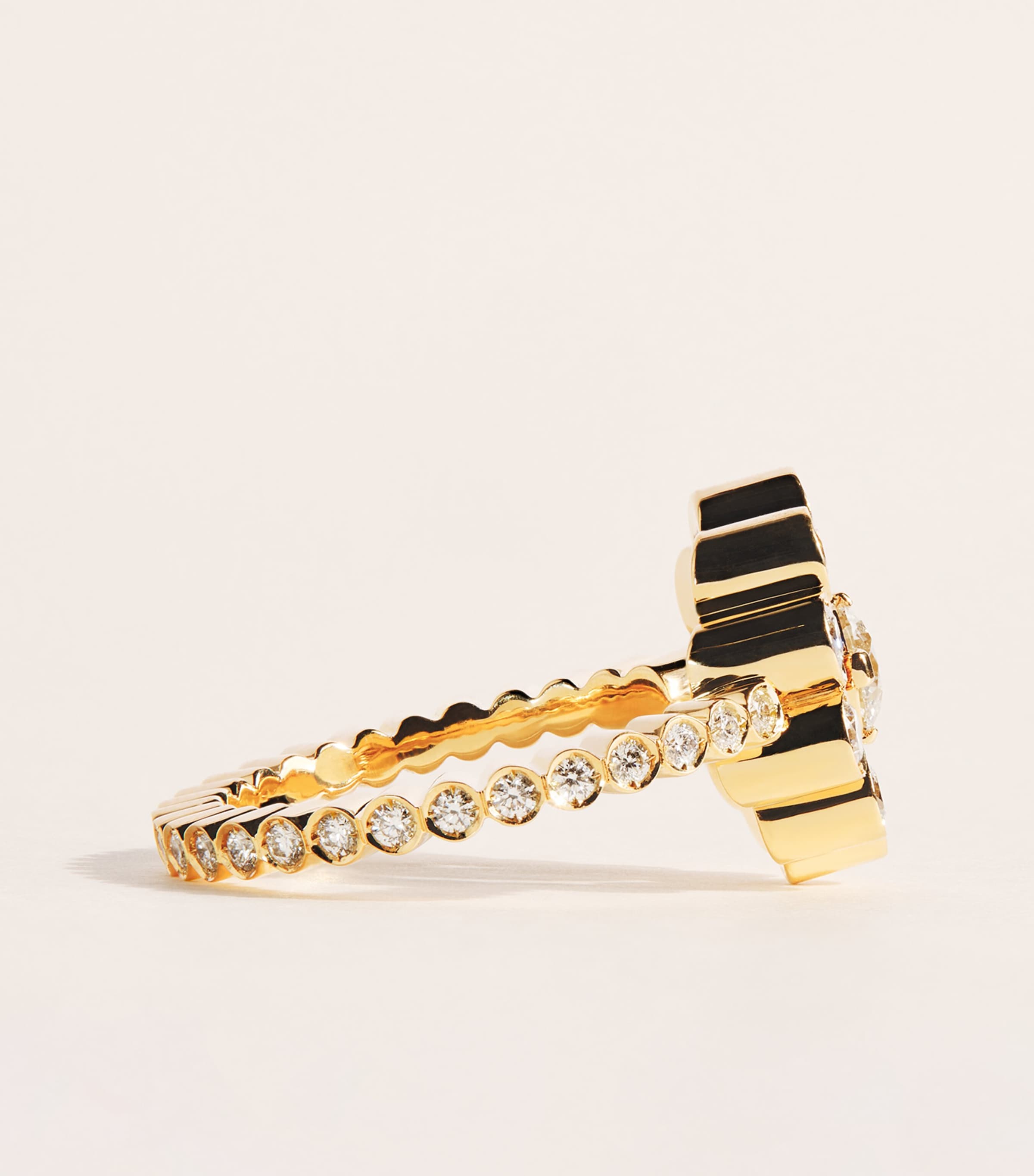 Sophie Bille Brahe Yellow Gold and Diamond Classic Ring Yellow Gold Image 3