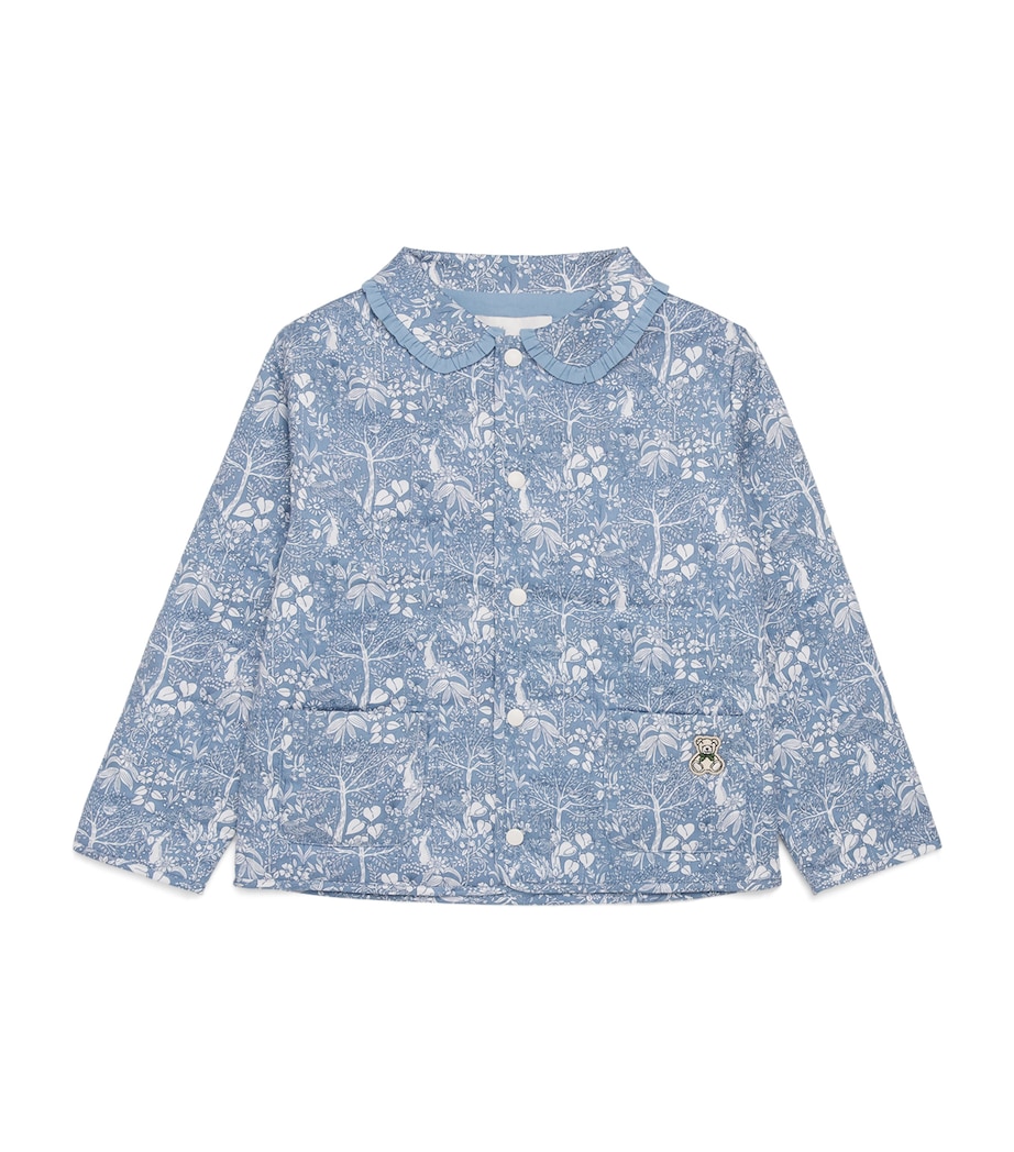 Harrods Cotton Woodland Jacket (2-8 Years) Blue Image 1