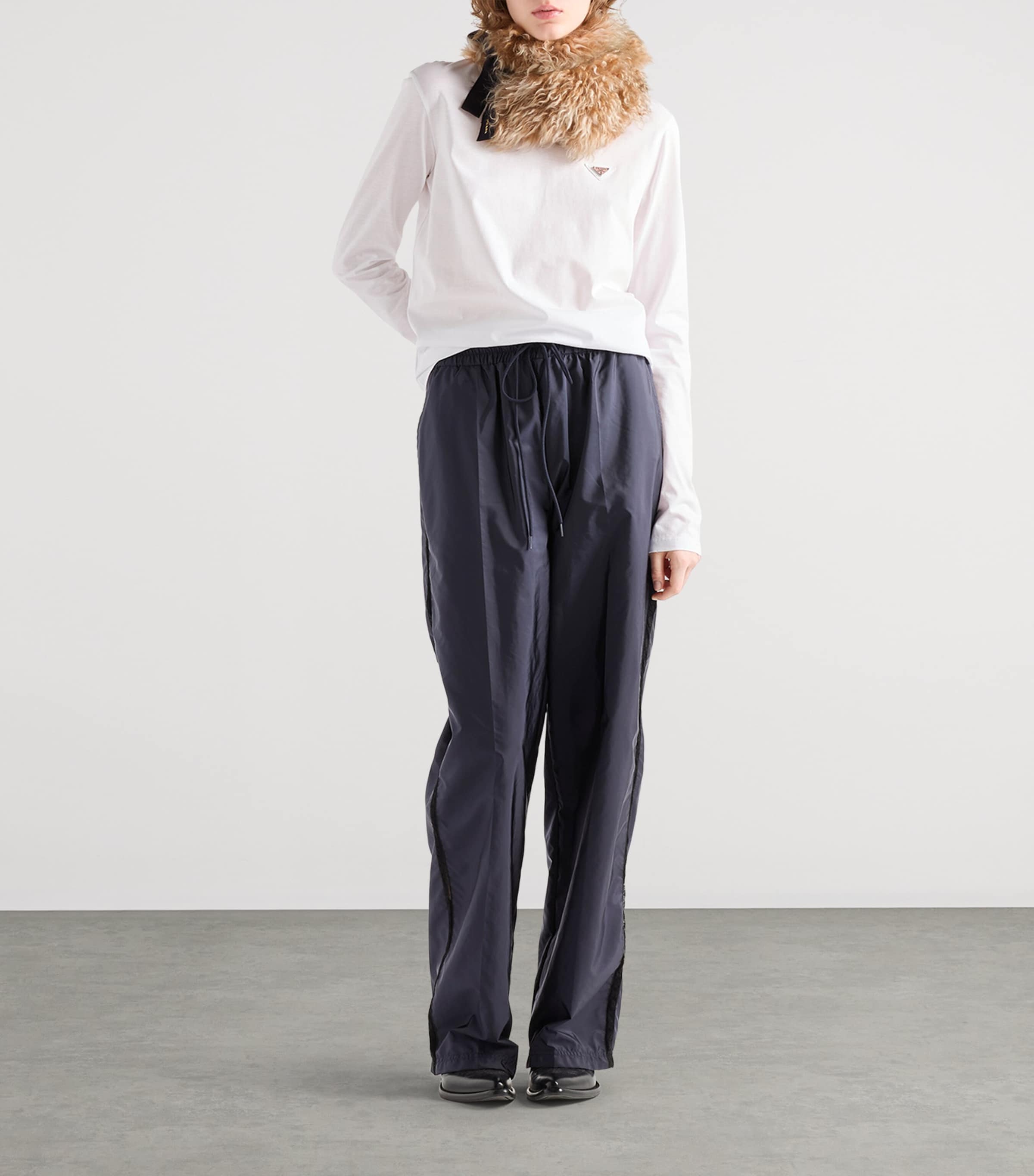 Prada Womens Cotton Long-Sleeve T-Shirt Image 2