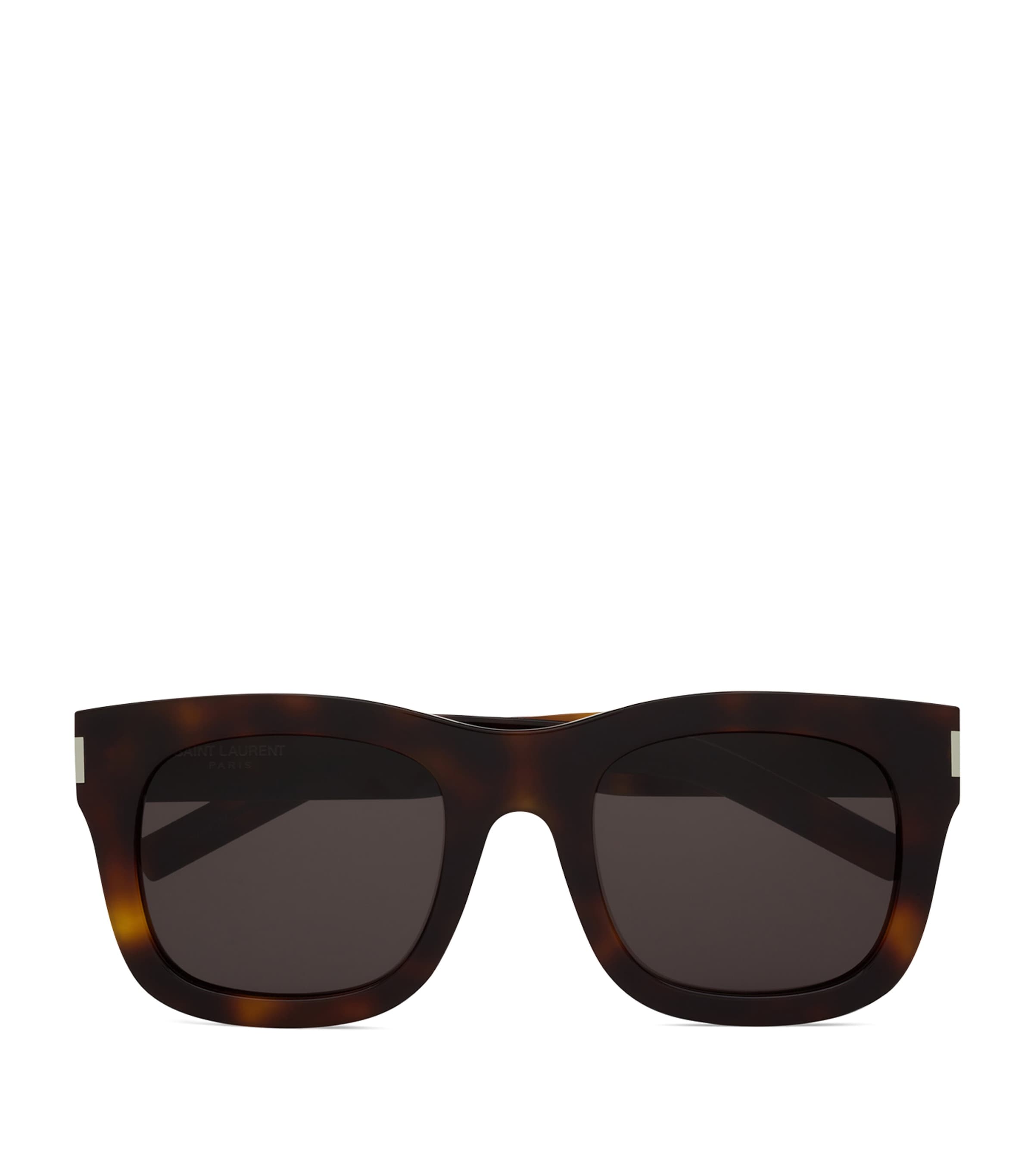 Saint Laurent Tortoiseshell Square Monceau Sunglasses In Brown