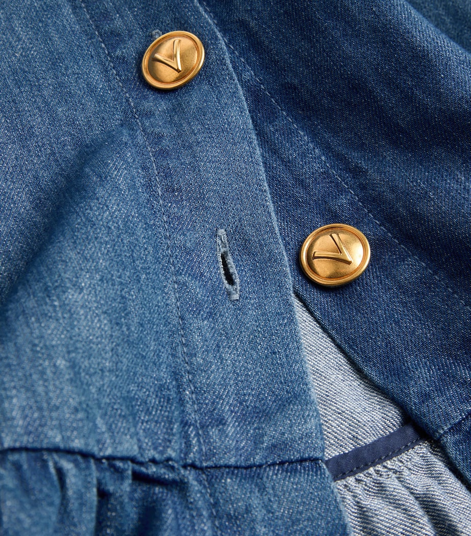 Denim Midi Skirt 558 Image 7