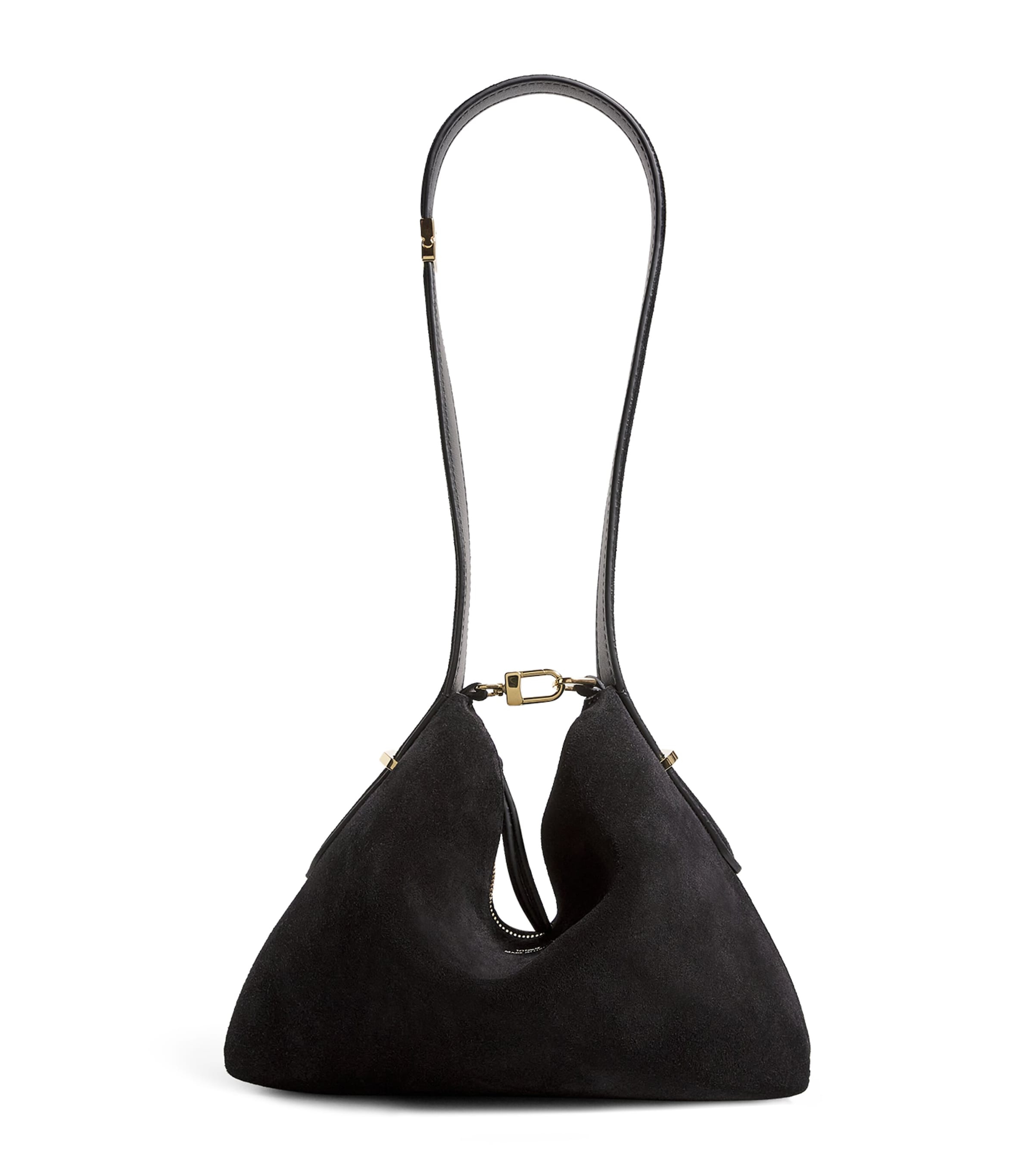 Totême Calfskin Bevel Wristlet Clutch Bag In Black