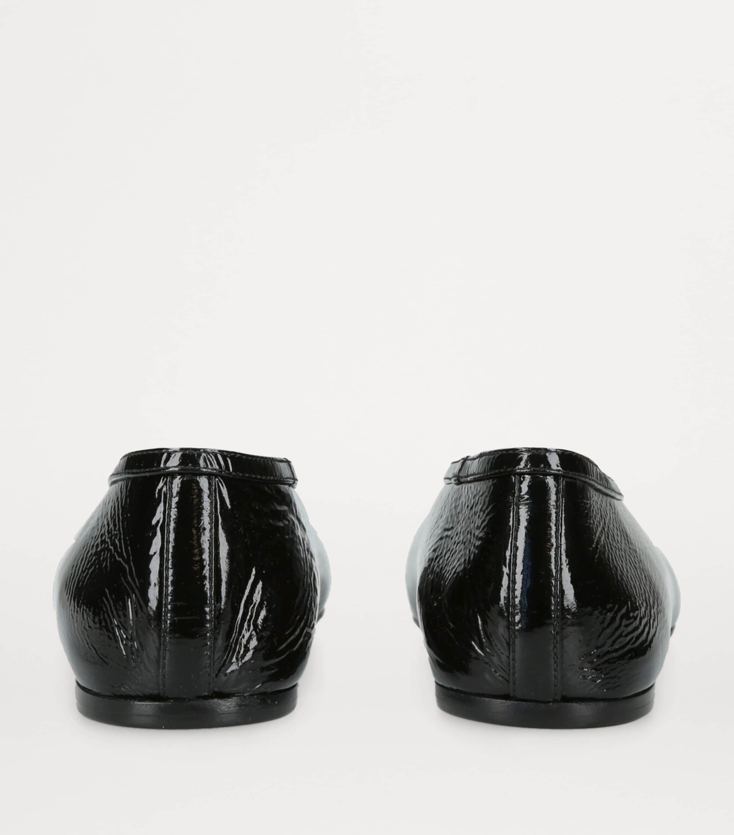 Leather Luna Ballet Flats BLACK Image 3