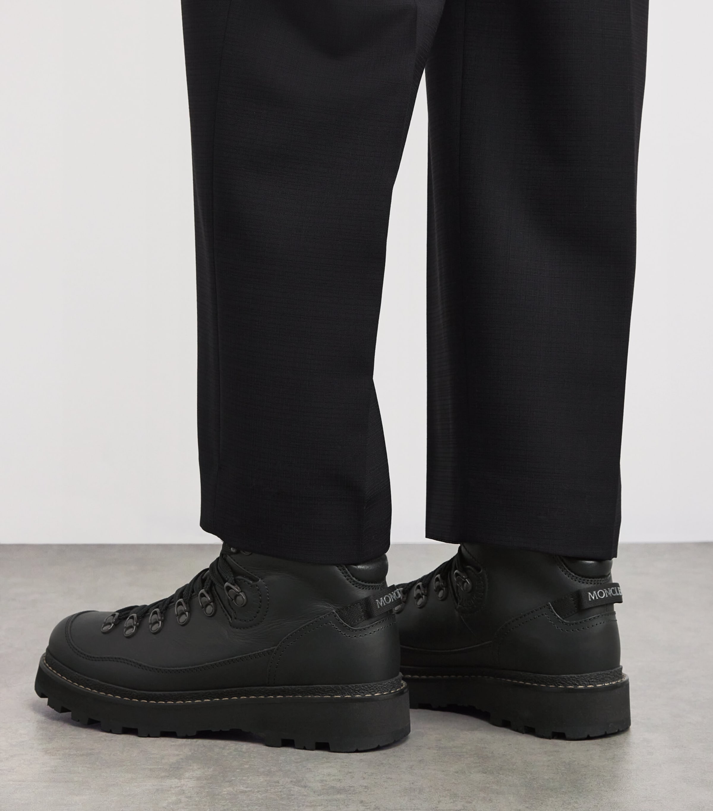Moncler Leather Peka Trek Hiking Boots | Harrods US