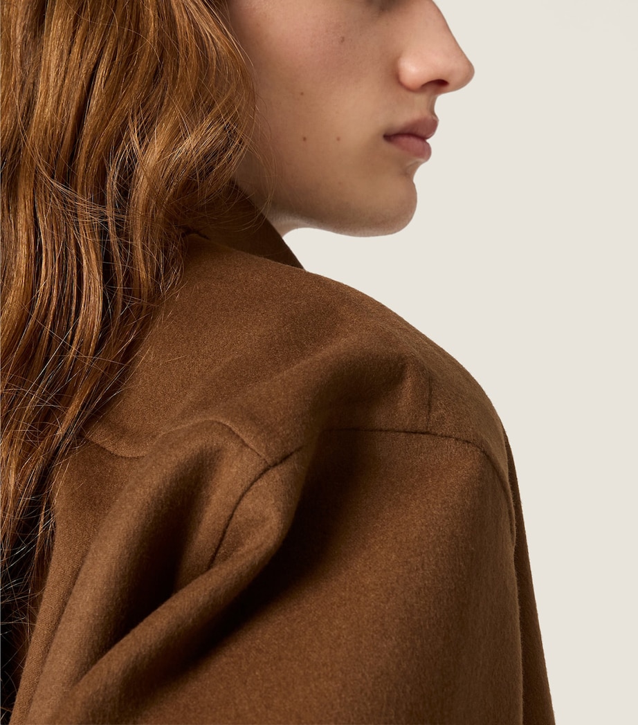 Wool-Cashmere Logo Shirt F0046 Image 5
