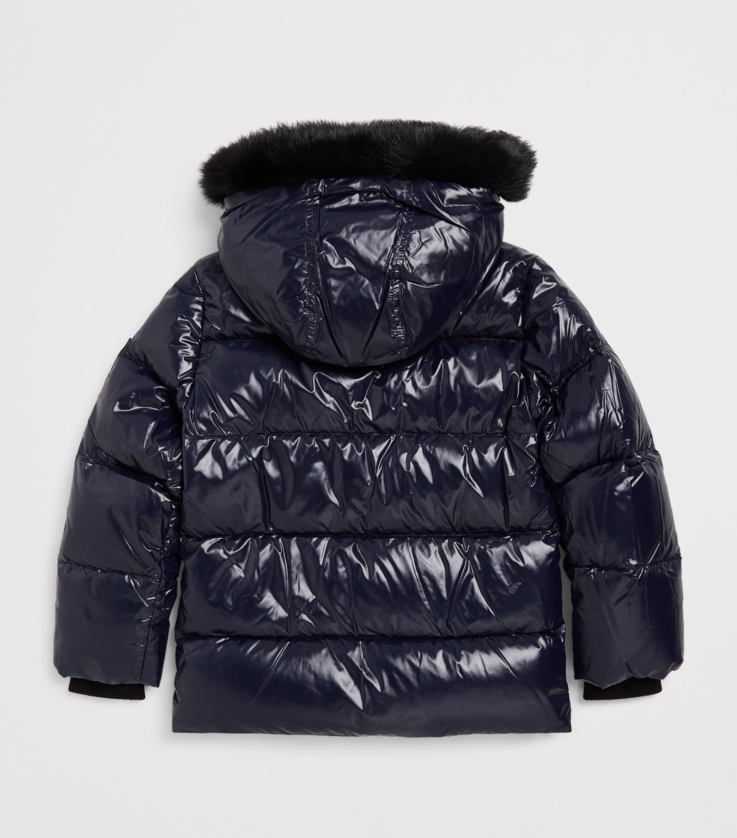 Down-Filled Kings Puffer Jacket (6-18 Years) 546NAVY W/BLK SH Image 2