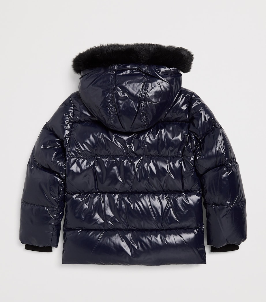 Down-Filled Kings Puffer Jacket (6-18 Years) 546NAVY W/BLK SH Image 2