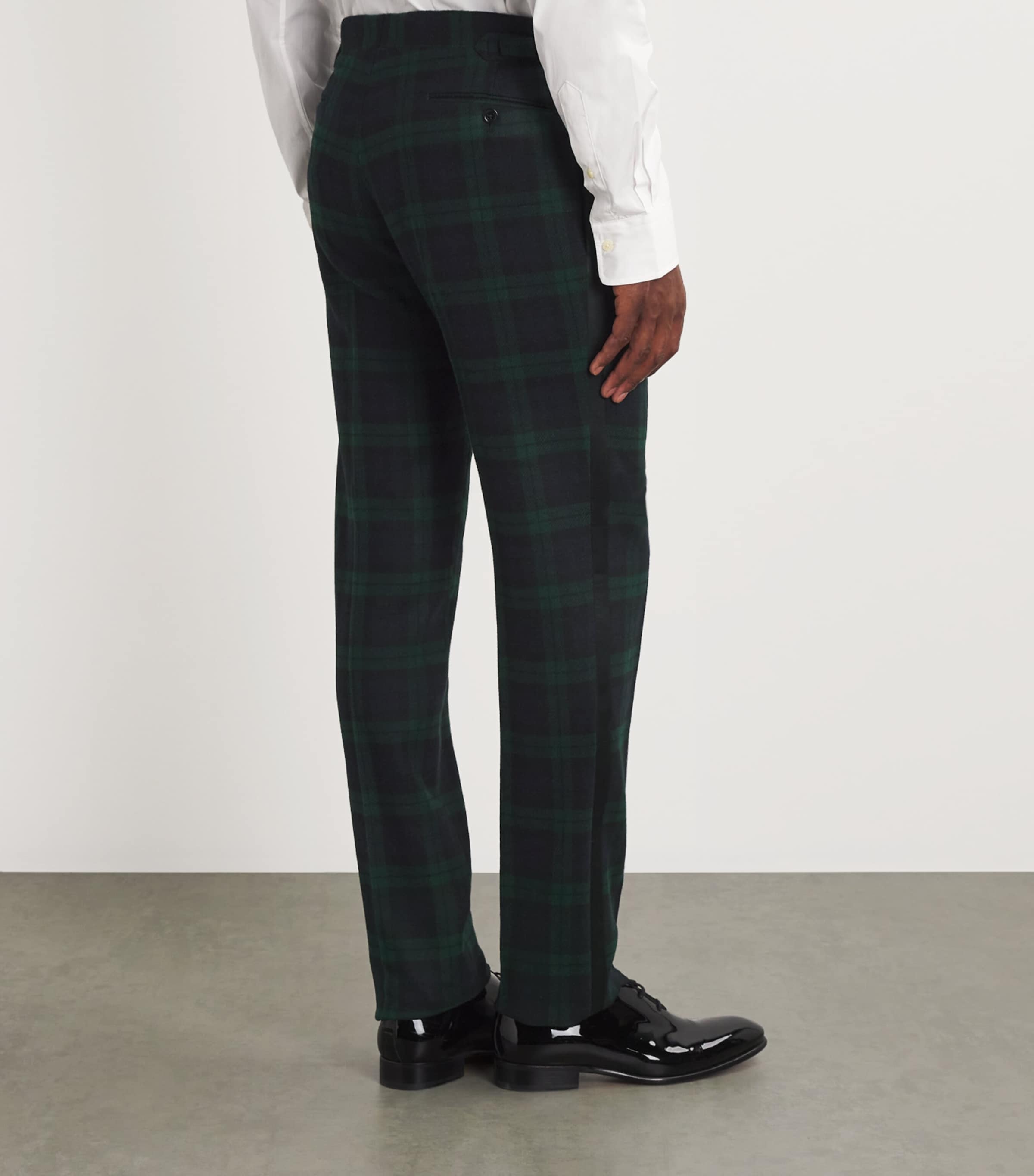 Wool Tartan 2-Piece Suit BLACK Image 7