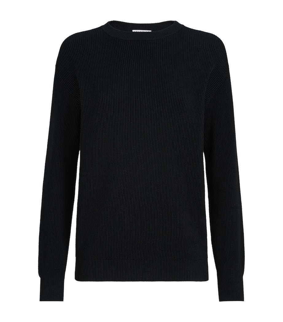 Brunello Cucinelli Womens Cotton Monili-Detail Sweater Image 1