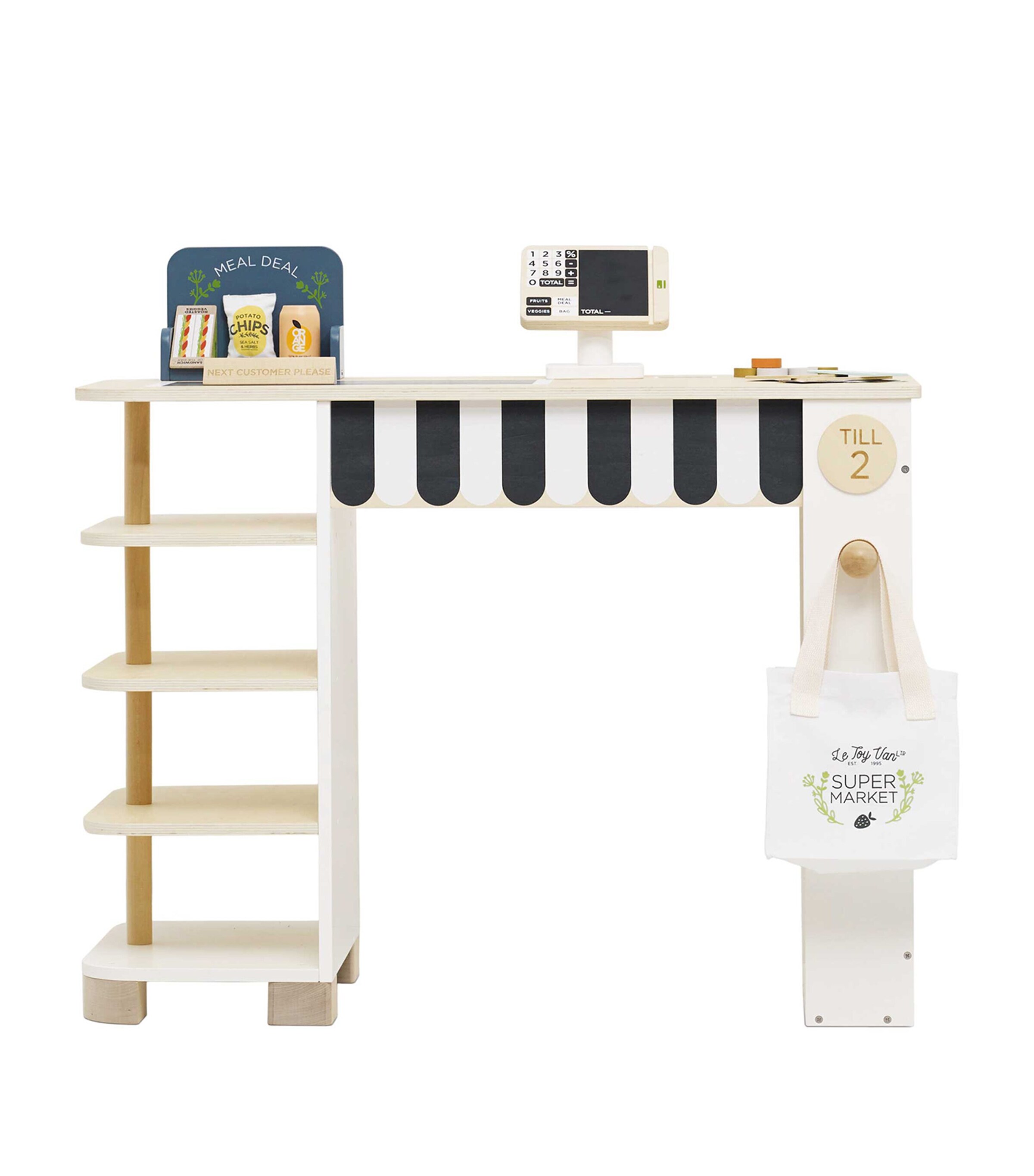 Le Toy Van Supermarket Till Checkout and Accessories Set Image 1