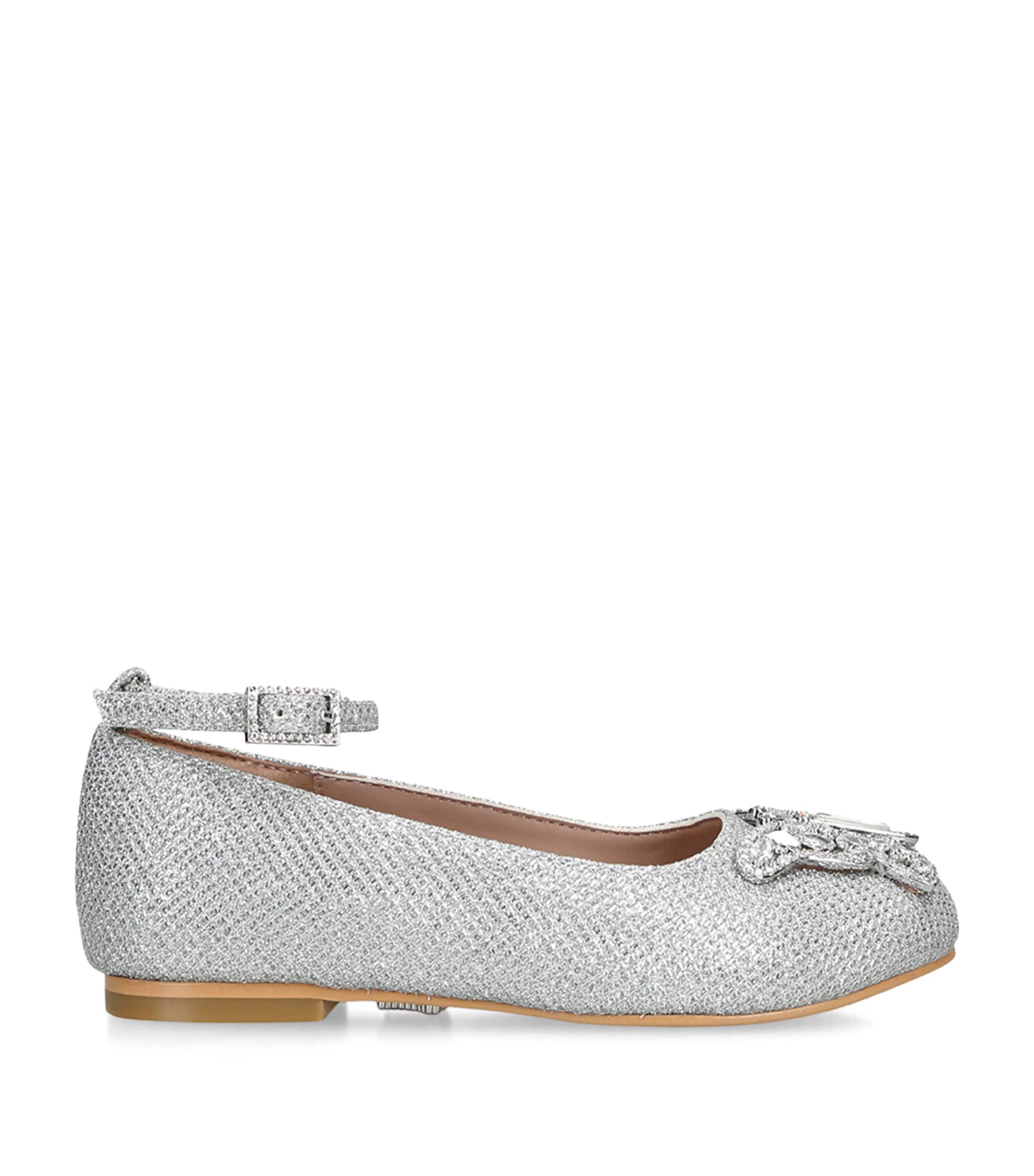 Aruna Seth Glitter Angelina Ballet Flats Silver Image 1