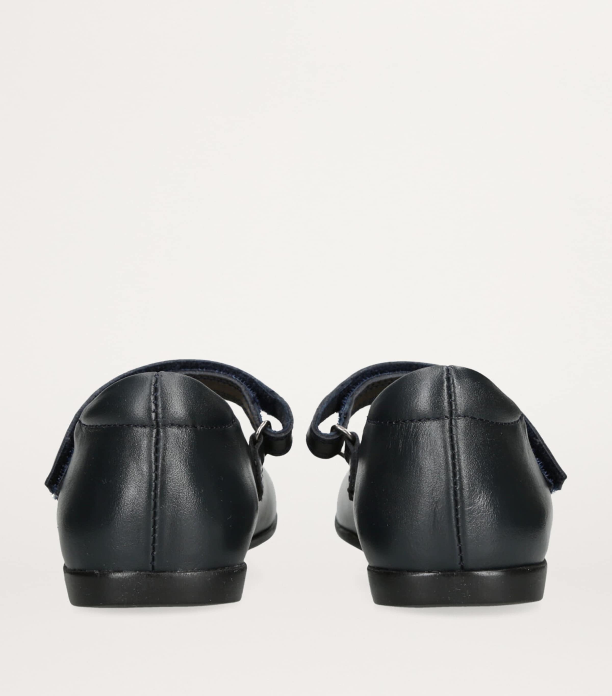 papouelli Leather Maddie Mary Janes Navy Image 2