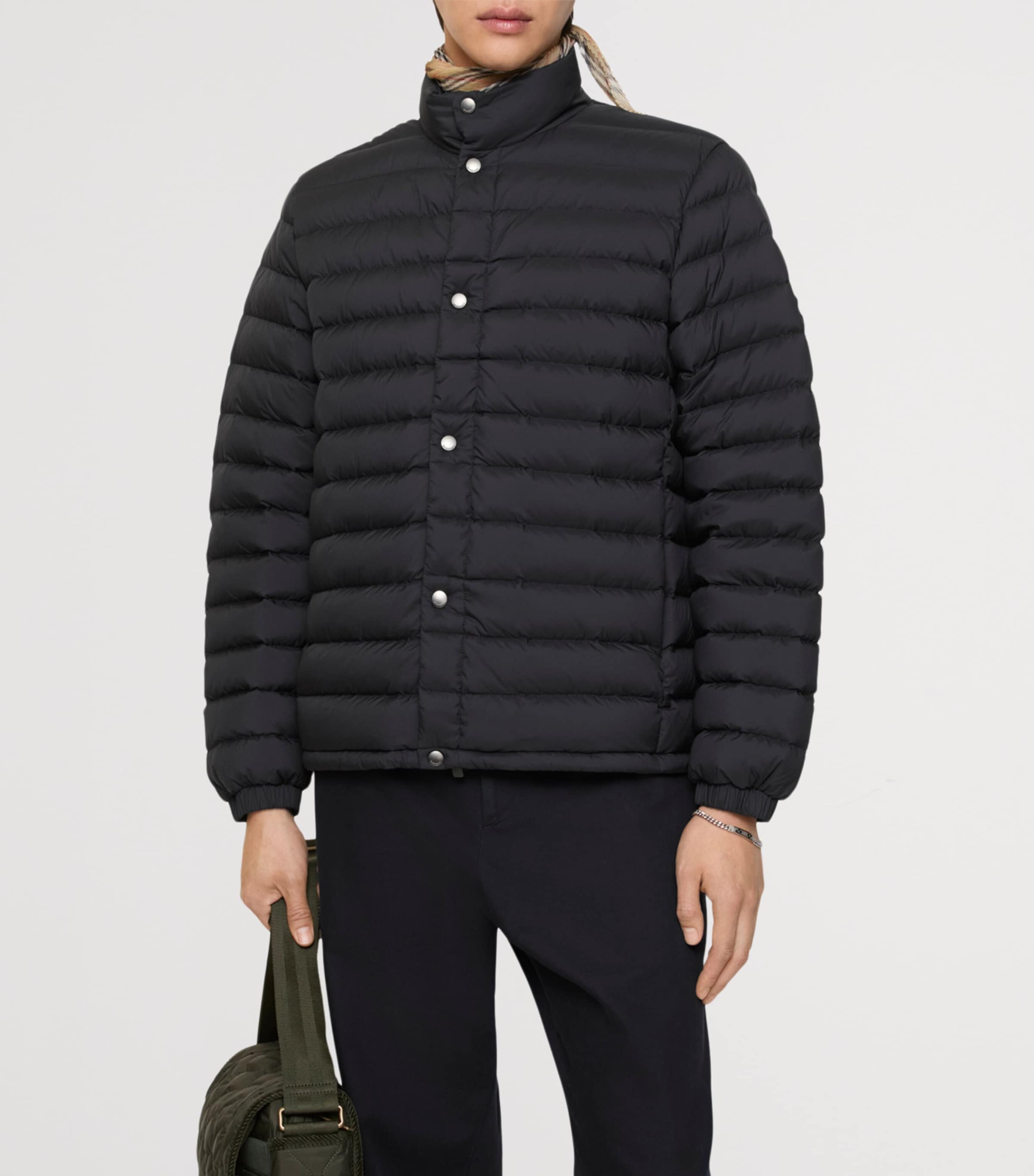 Quilted Puffer Jacket BLACK Image 2