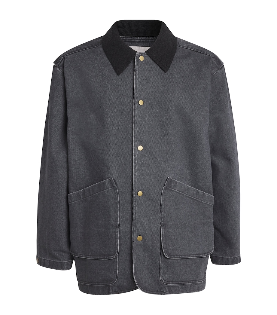 Le 17 Septembre Mens Denim Work Jacket Navy Image 1