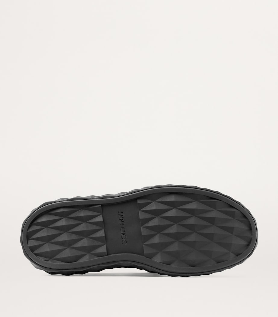 Diamond Light Maxi Leather Sneakers V BLACK/BLACK Image 5