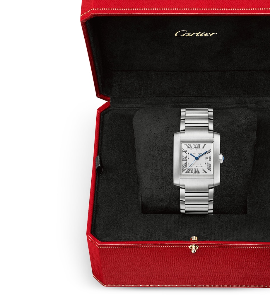 Large Steel Tank Française Watch 30.5mm SILVER Image 3