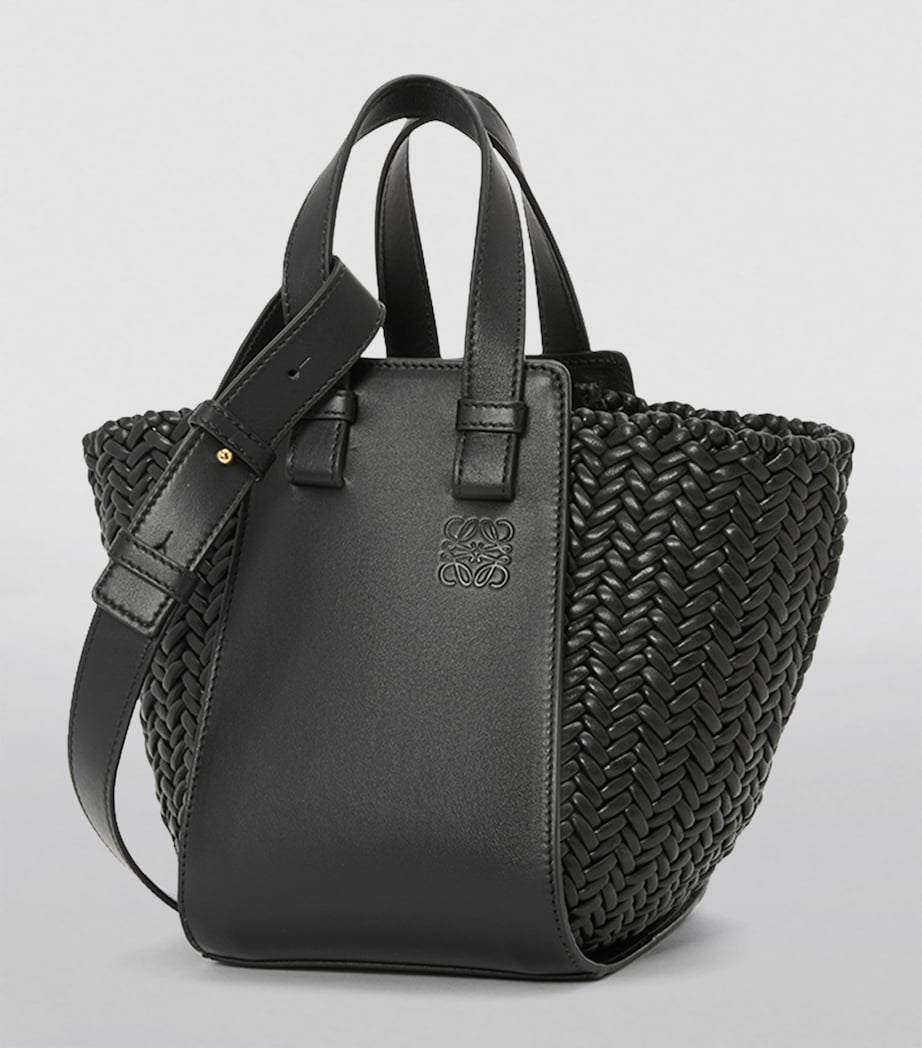 Leather Hammock Top-Handle Bag BLACK Image 6