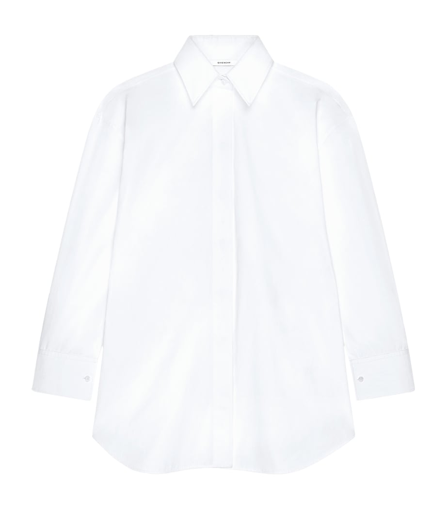 Cotton Twist-Front Shirt WHITE Image 1