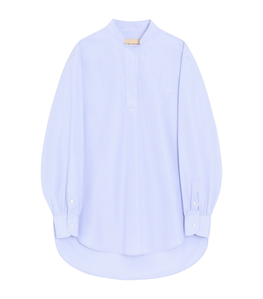 Valentino Womens Cotton Poplin Stripe Shirt Image 1