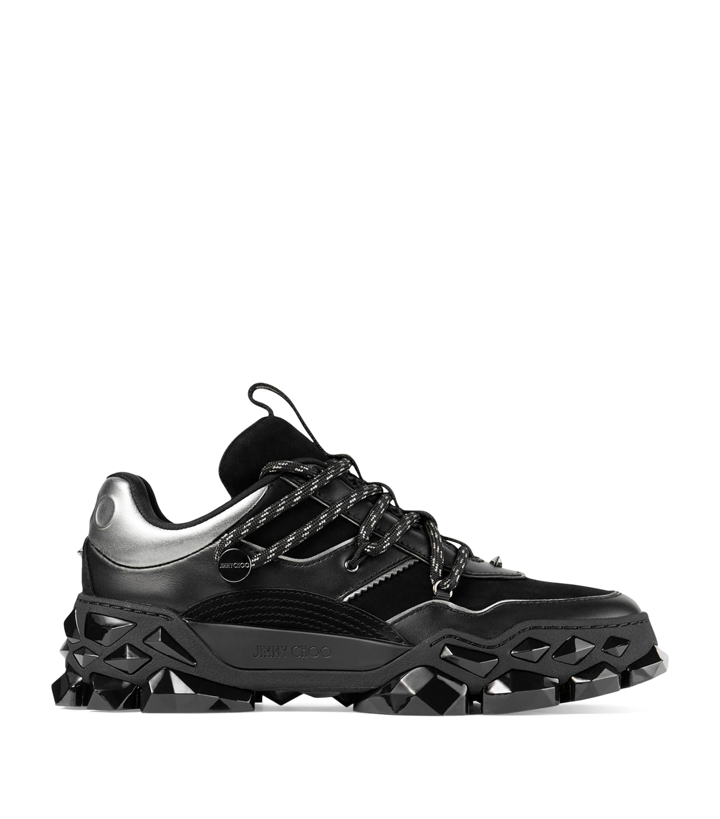 Jimmy Choo Black Diamond Sneakers In Black