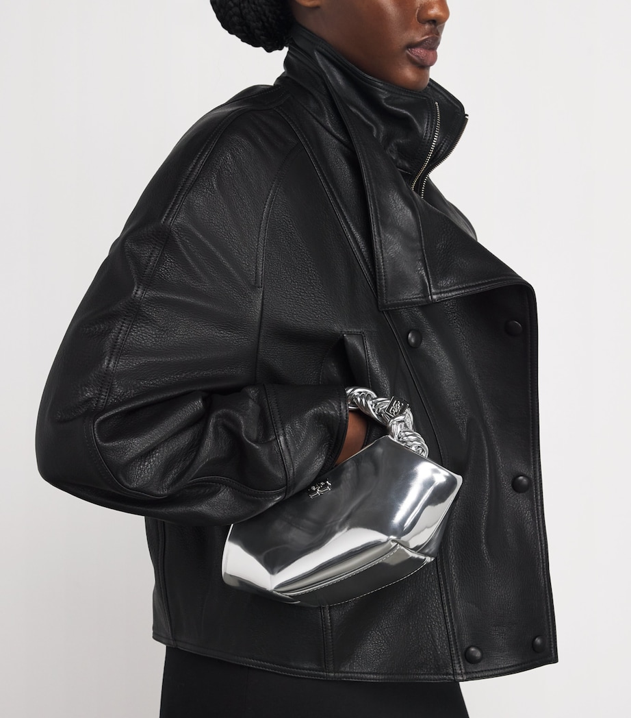 Mini Bou Top-Handle Bag 018 SILVER Image 5