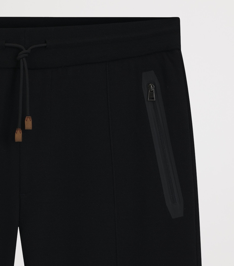 BOSS Mens Cotton-Wool-Blend Straight Sweatpants Image 5