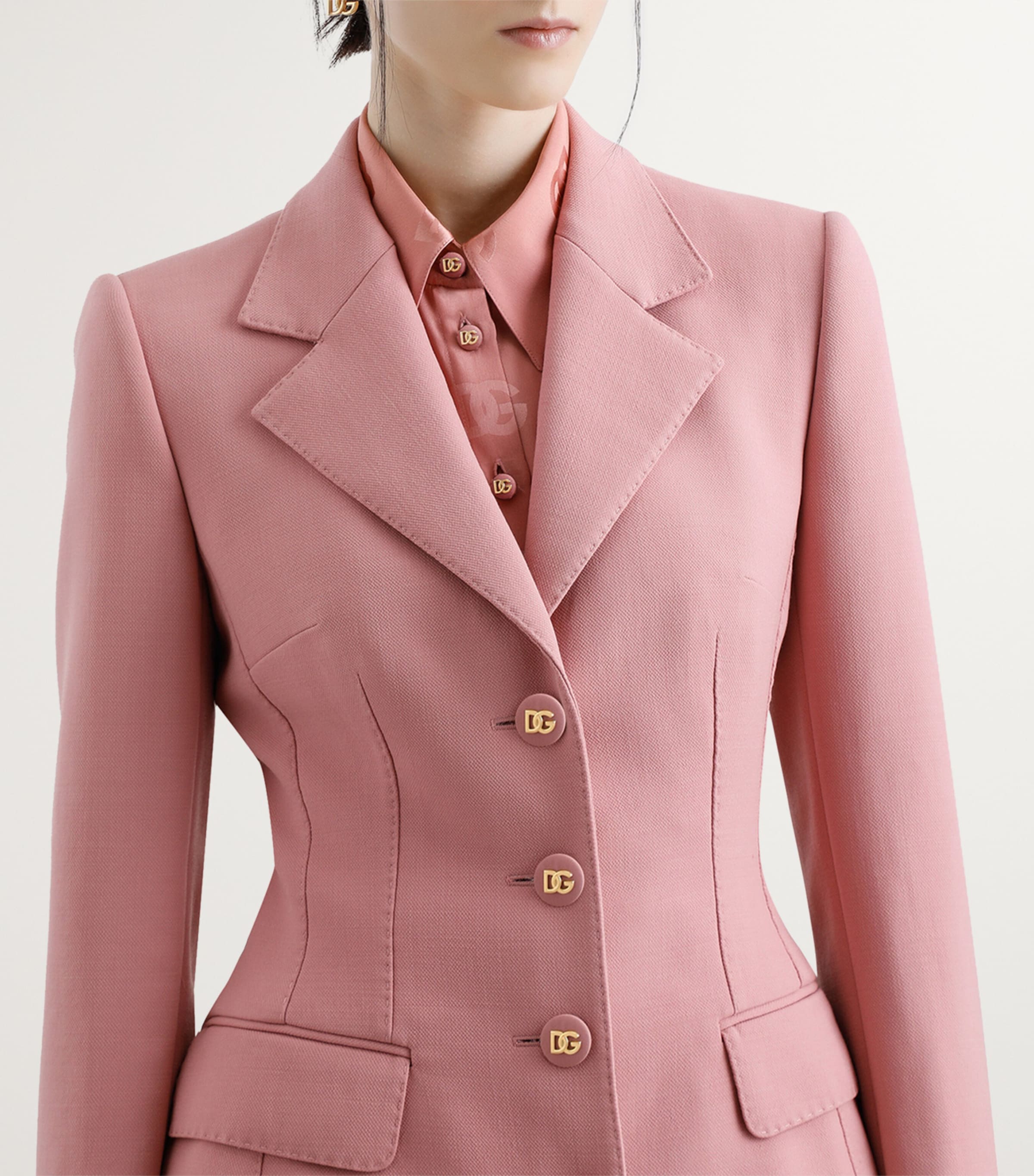 ＊Donna☆ぺージ＊ Dolce & Gabbana Multi Virgin Wool Crepe Dolce Blazer