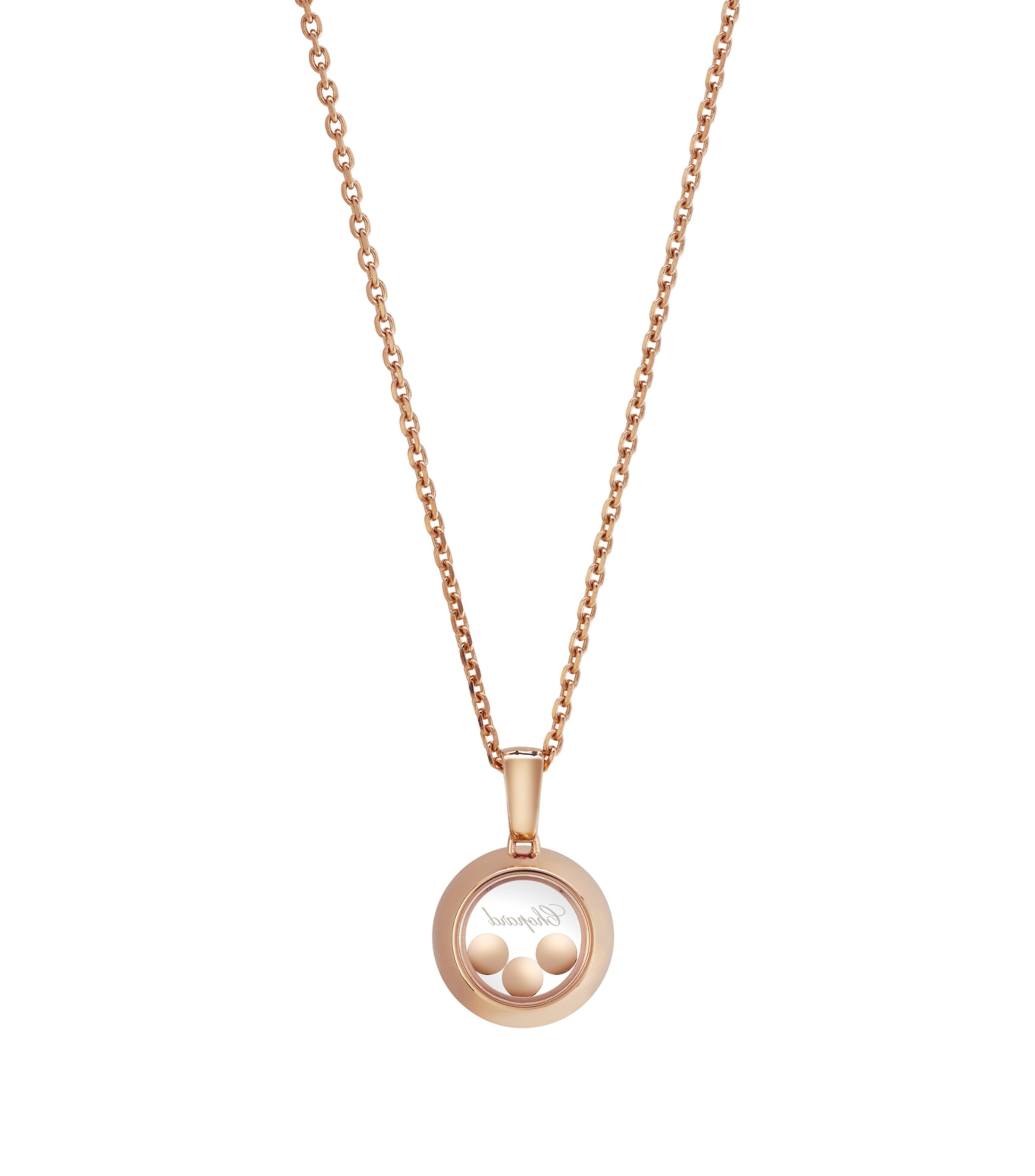 Rose Gold And Diamond Happy Diamonds Icons Pendant 18K ROSE GOLD Image 3