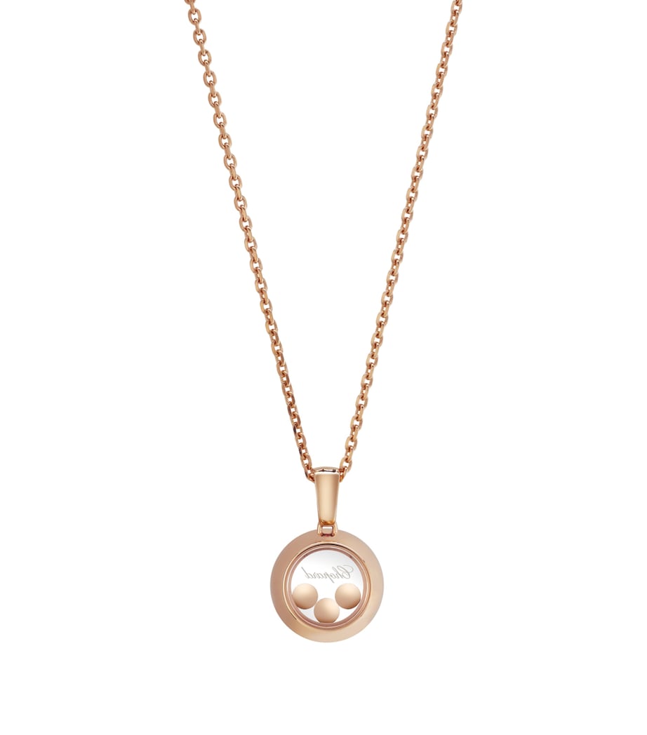Rose Gold And Diamond Happy Diamonds Icons Pendant 18K ROSE GOLD Image 3
