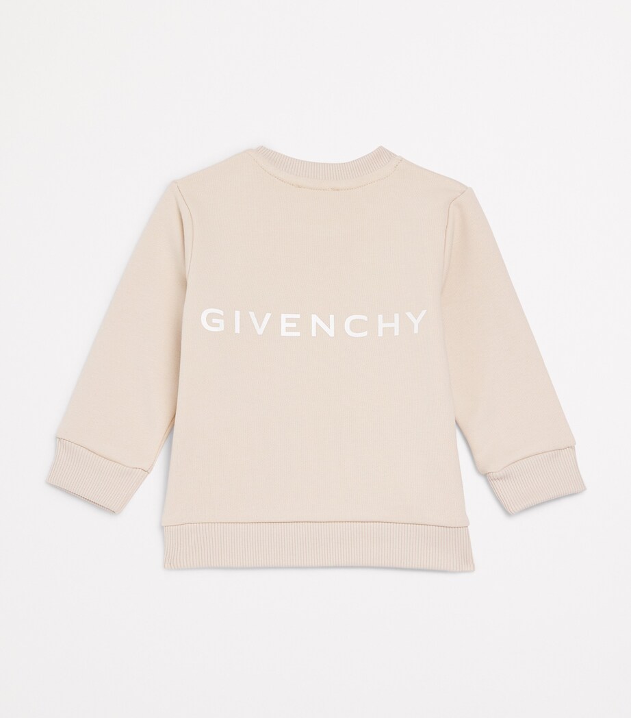 Givenchy Kids Cotton 4G Logo Sweatshirt (2-3 Years) Cream Image 2