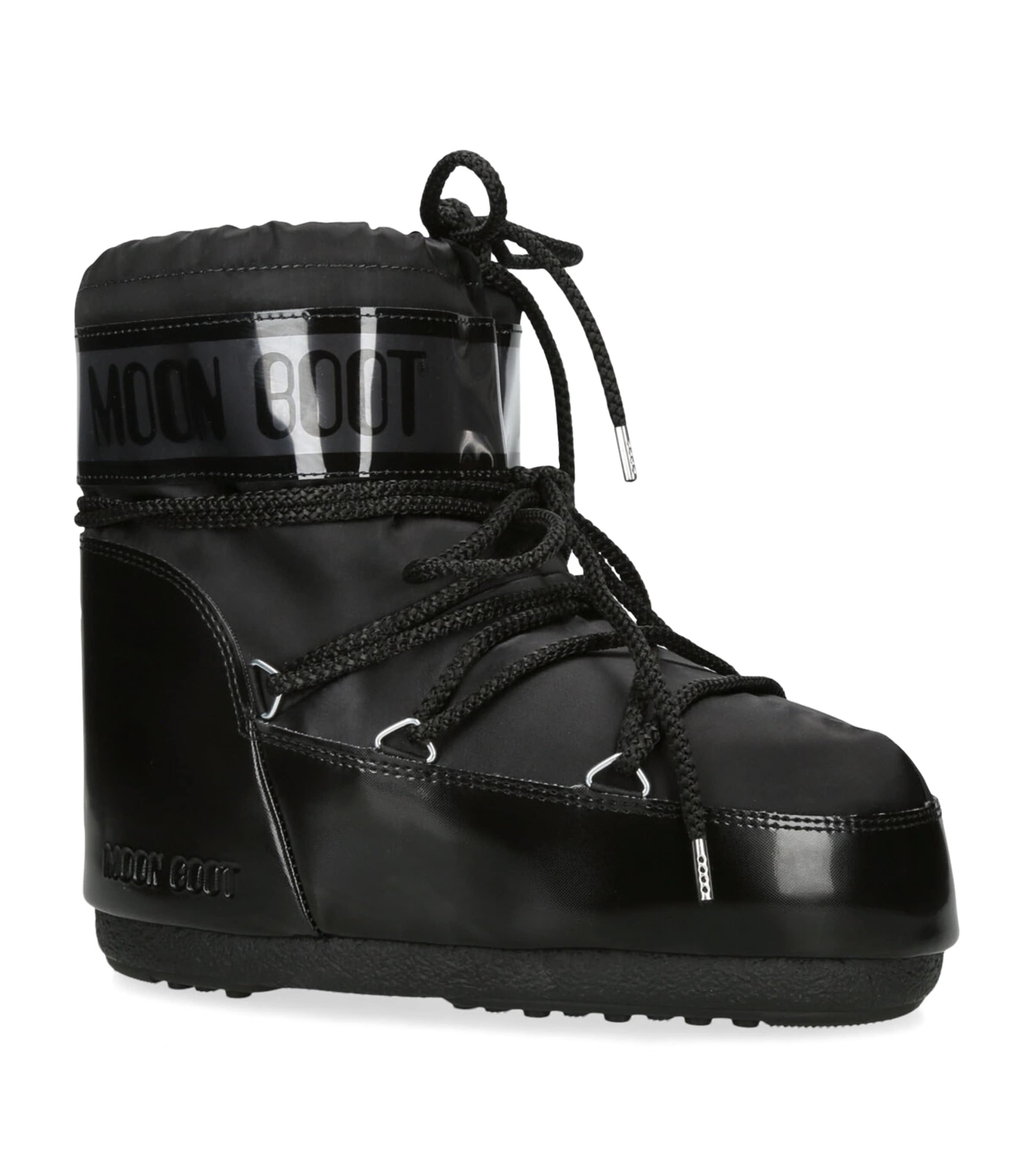 Icon Low Glance Ankle Boots BLACK Image 3