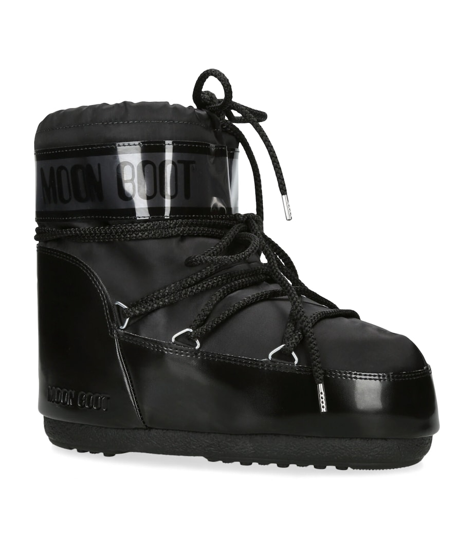 Icon Low Glance Ankle Boots BLACK Image 3